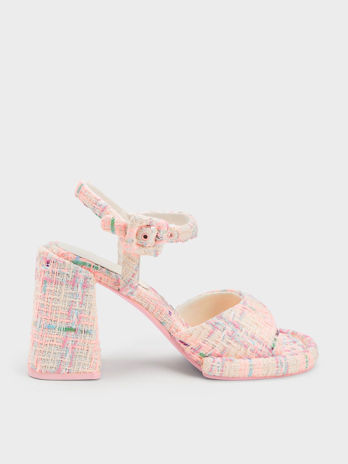 Pink Koa Thong Sandals - CHARLES & KEITH UK