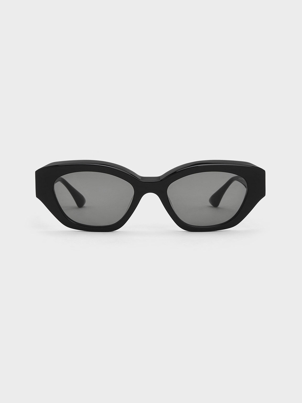 SALEM Cat Eye Oversized Sunglasses | Titanium Optix