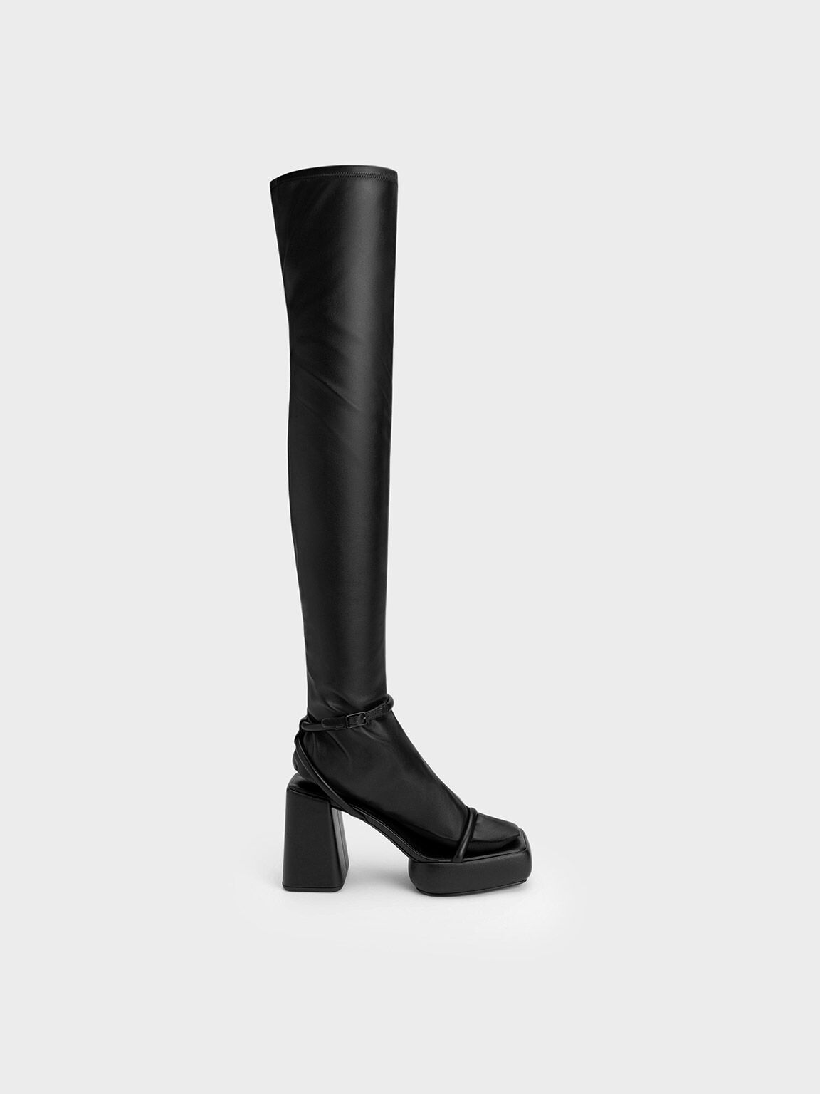 Lucile Thigh-High Boots - Black