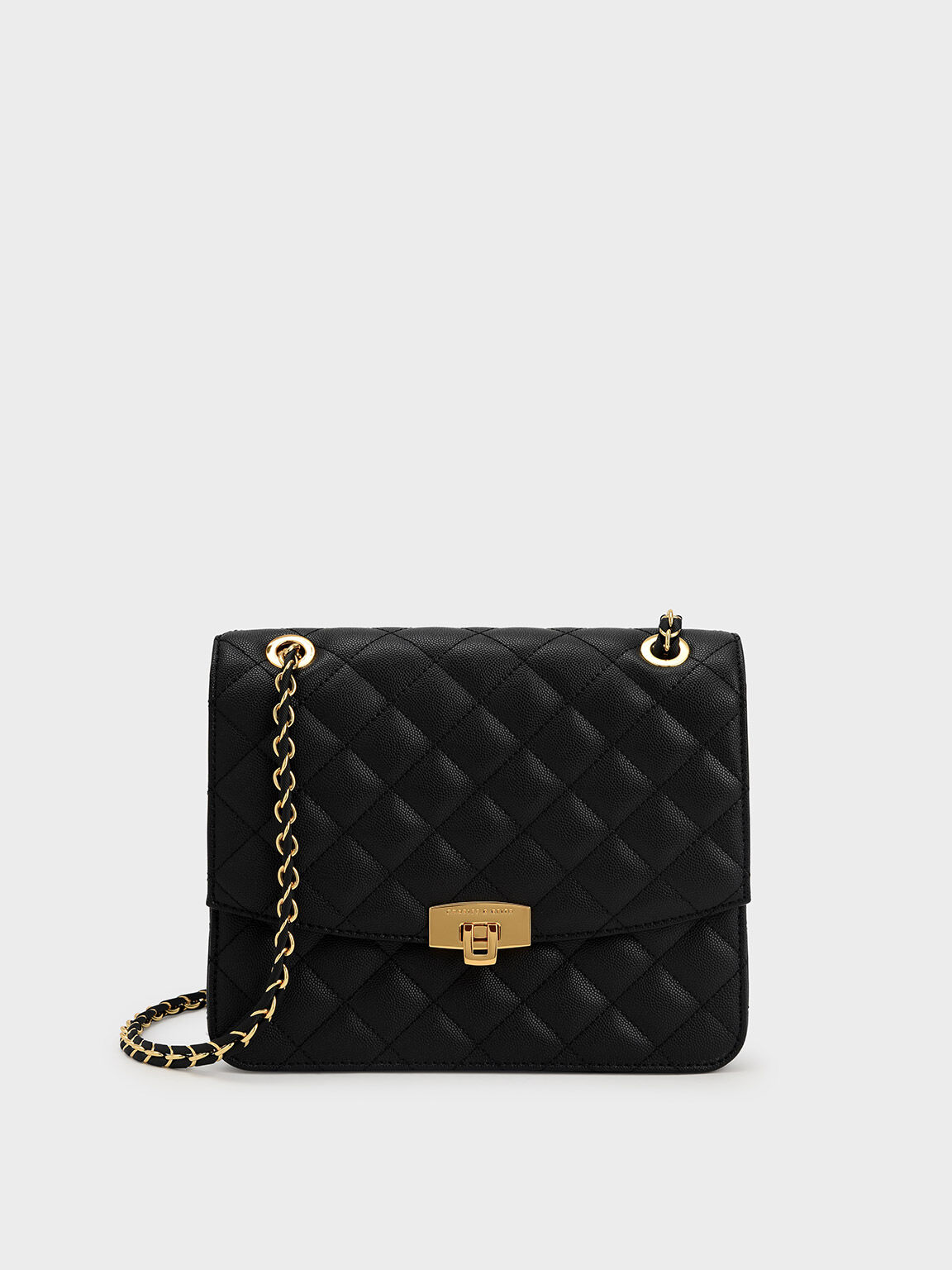 quilted clutch charles and keith