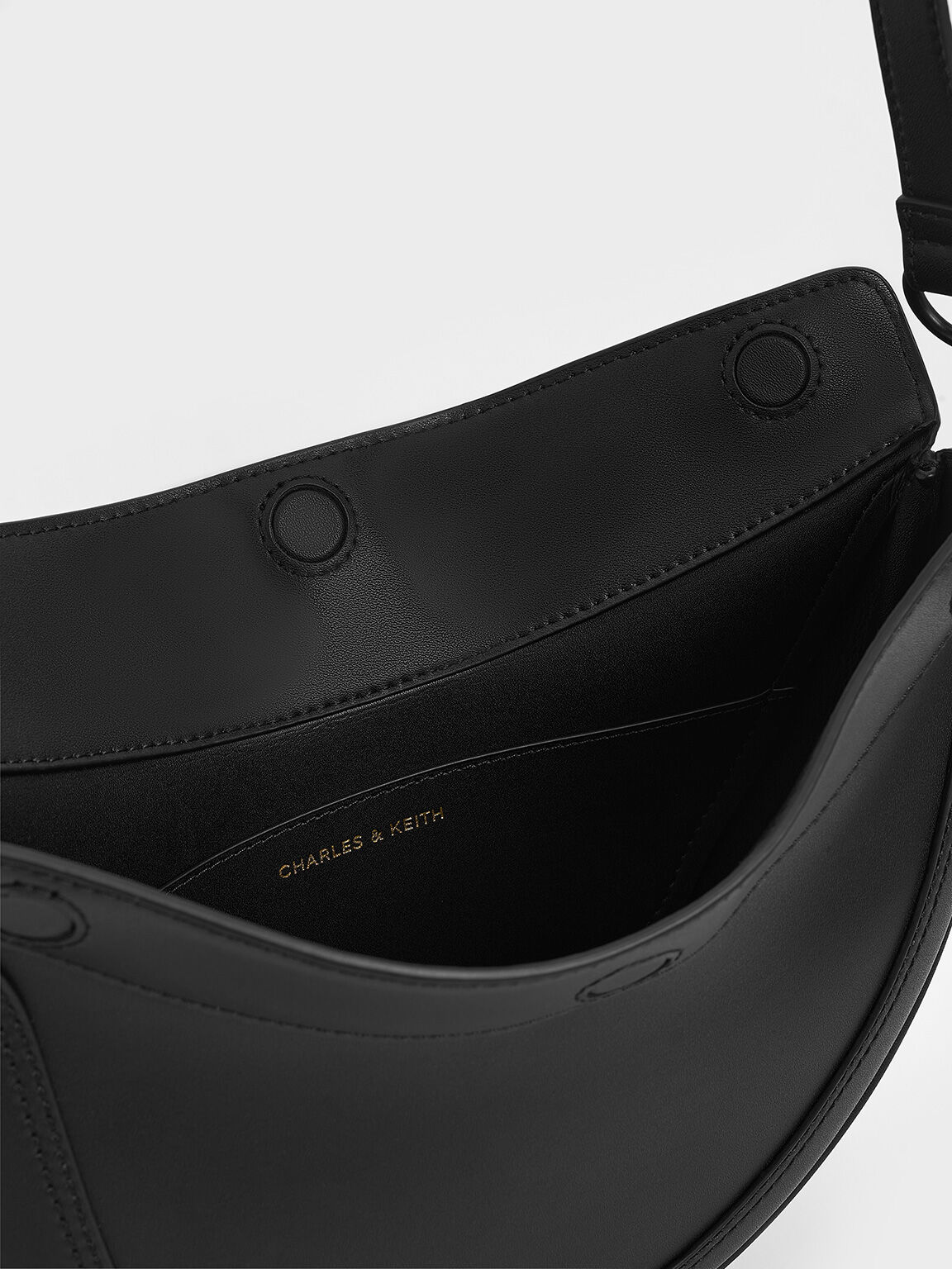 Asymmetrical Saddle Bag, Jet Black, hi-res