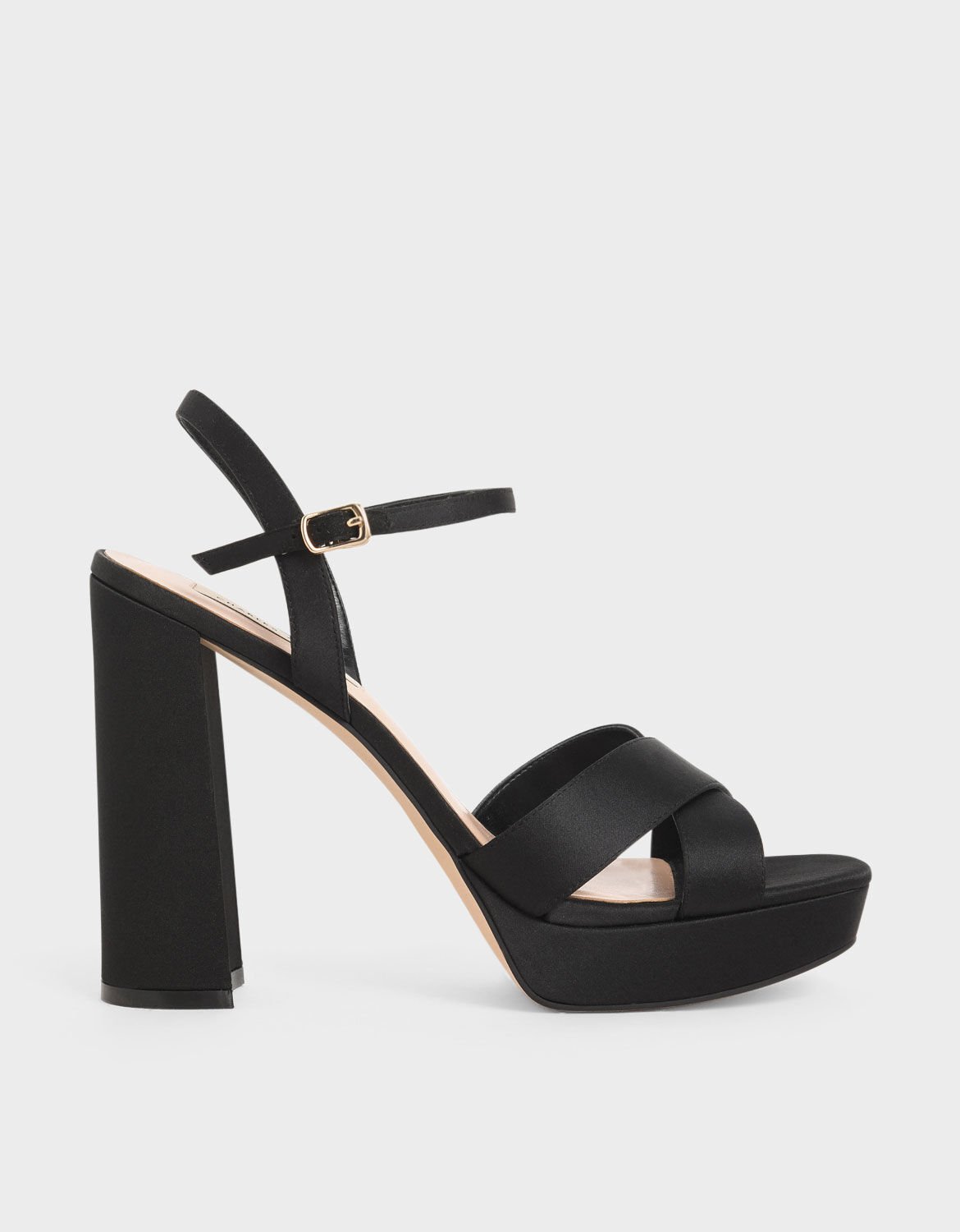 platform heels black