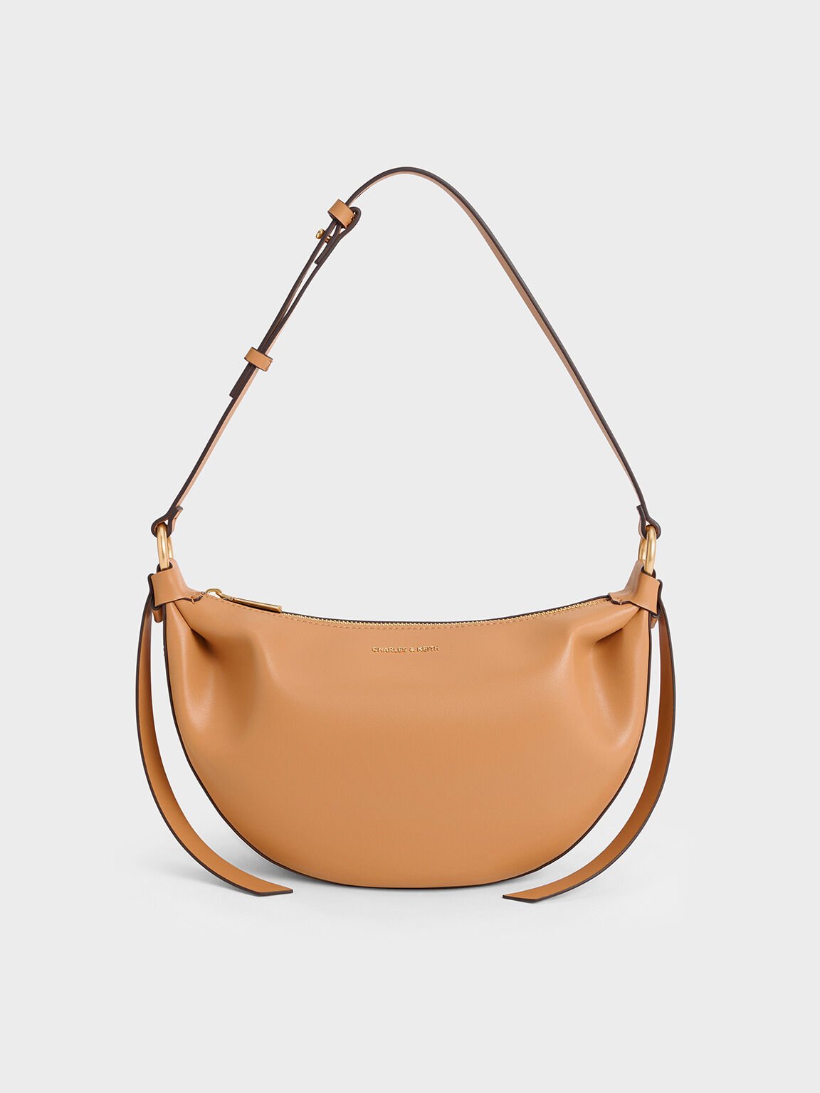 Calla Half-Moon Bag, Toffee, hi-res