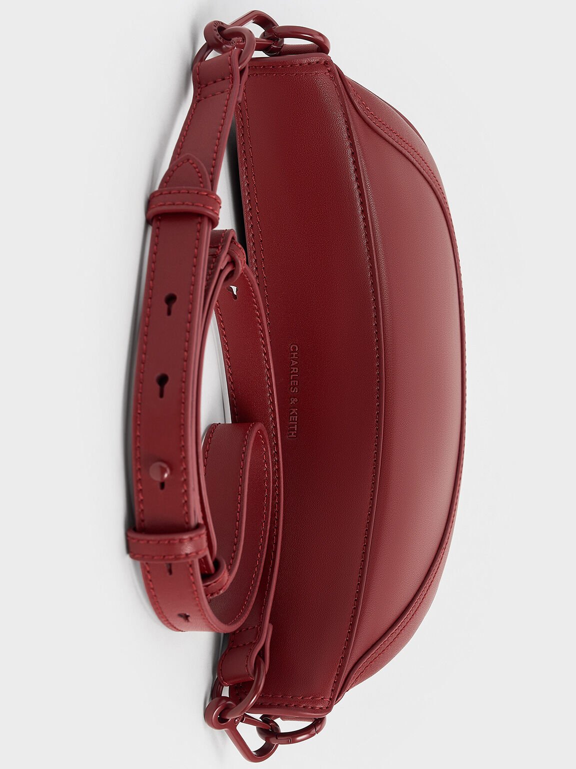 Asymmetrical Saddle Bag, Red, hi-res