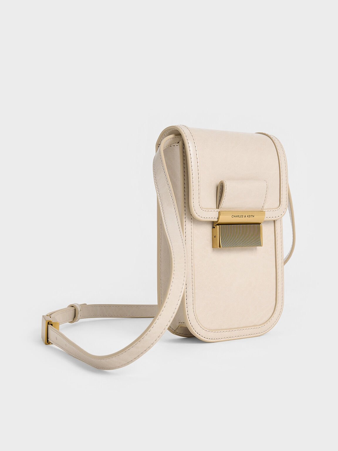 Mini Charlot Elongated Crossbody Bag, Oat, hi-res