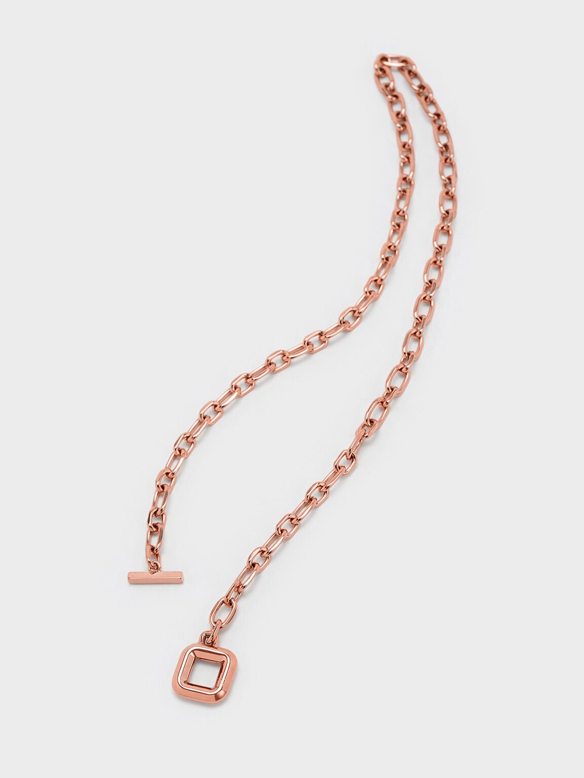 Collar de cadena con cierre de palanca, Oro rosa, hi-res