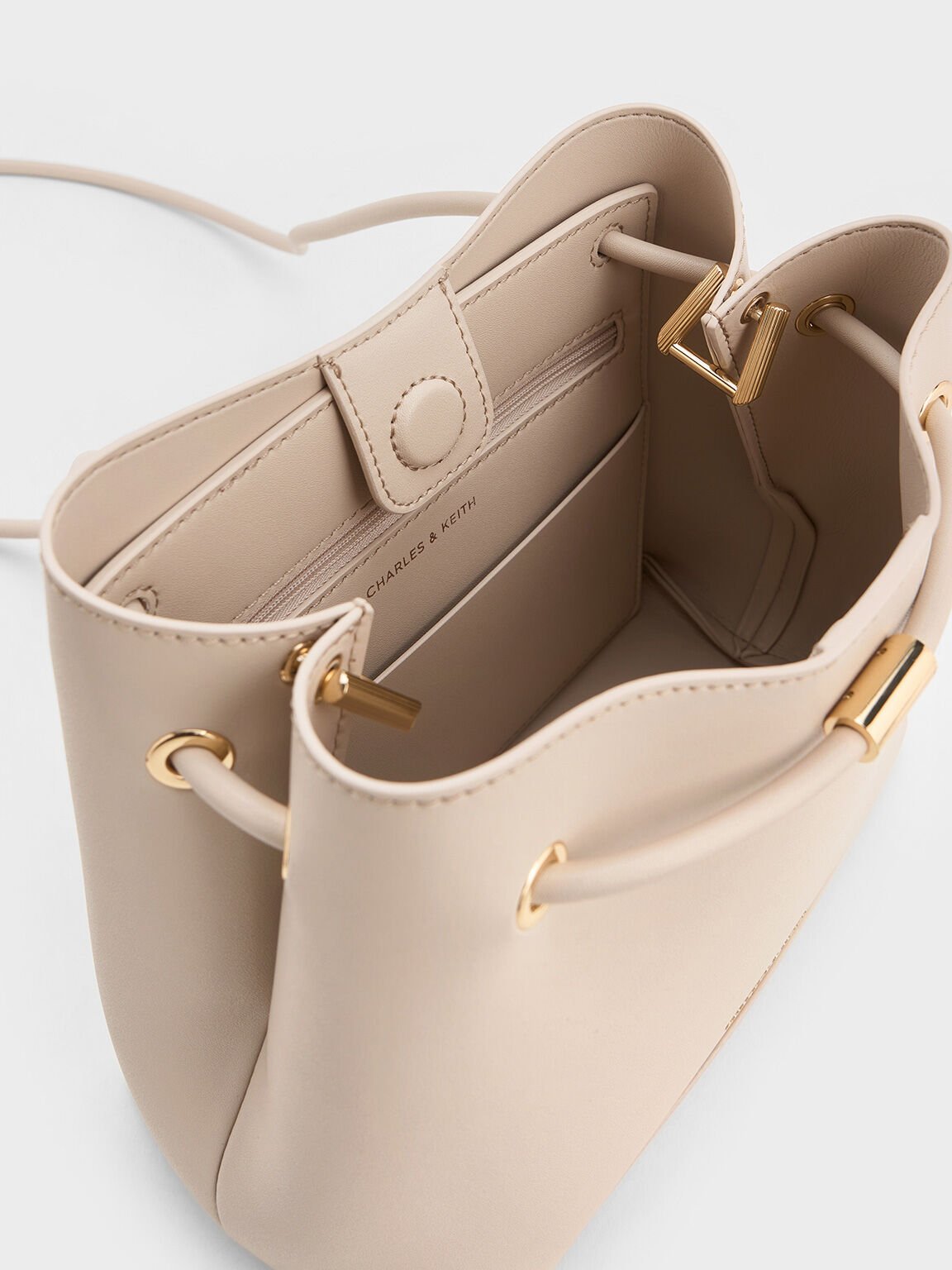 Sybill Geometric Bucket Bag, Oat, hi-res