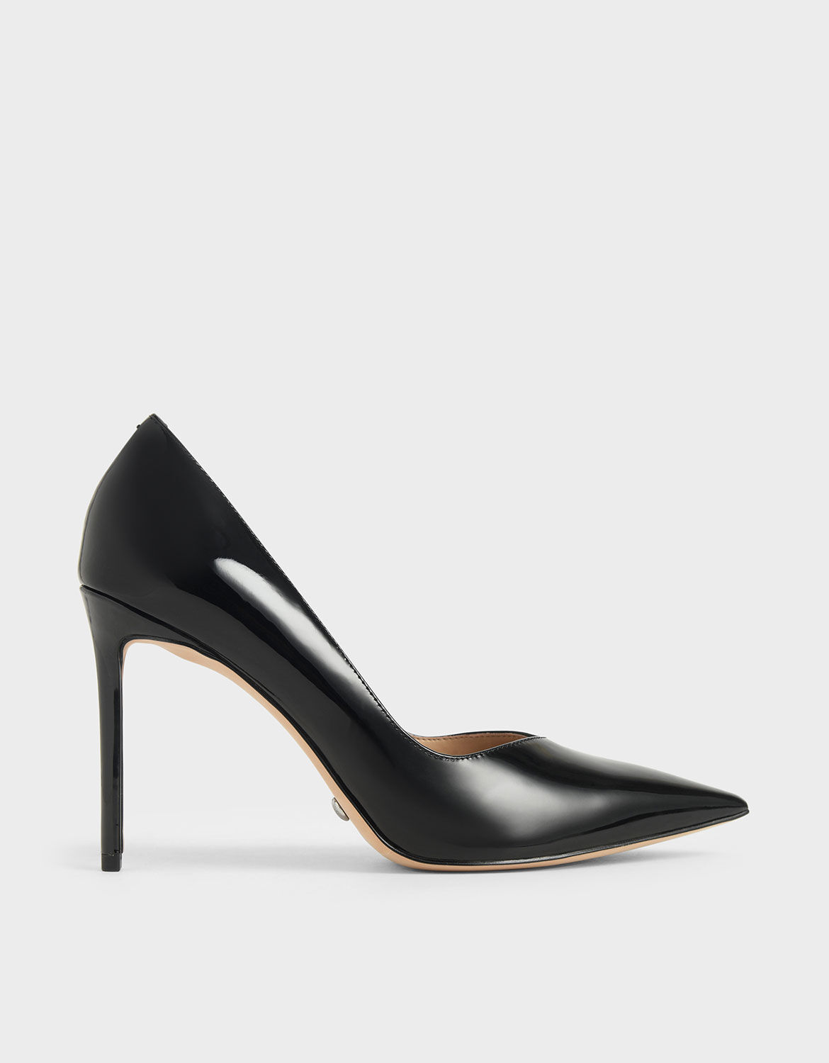 Black Patent Leather Pointed Toe Pumps 