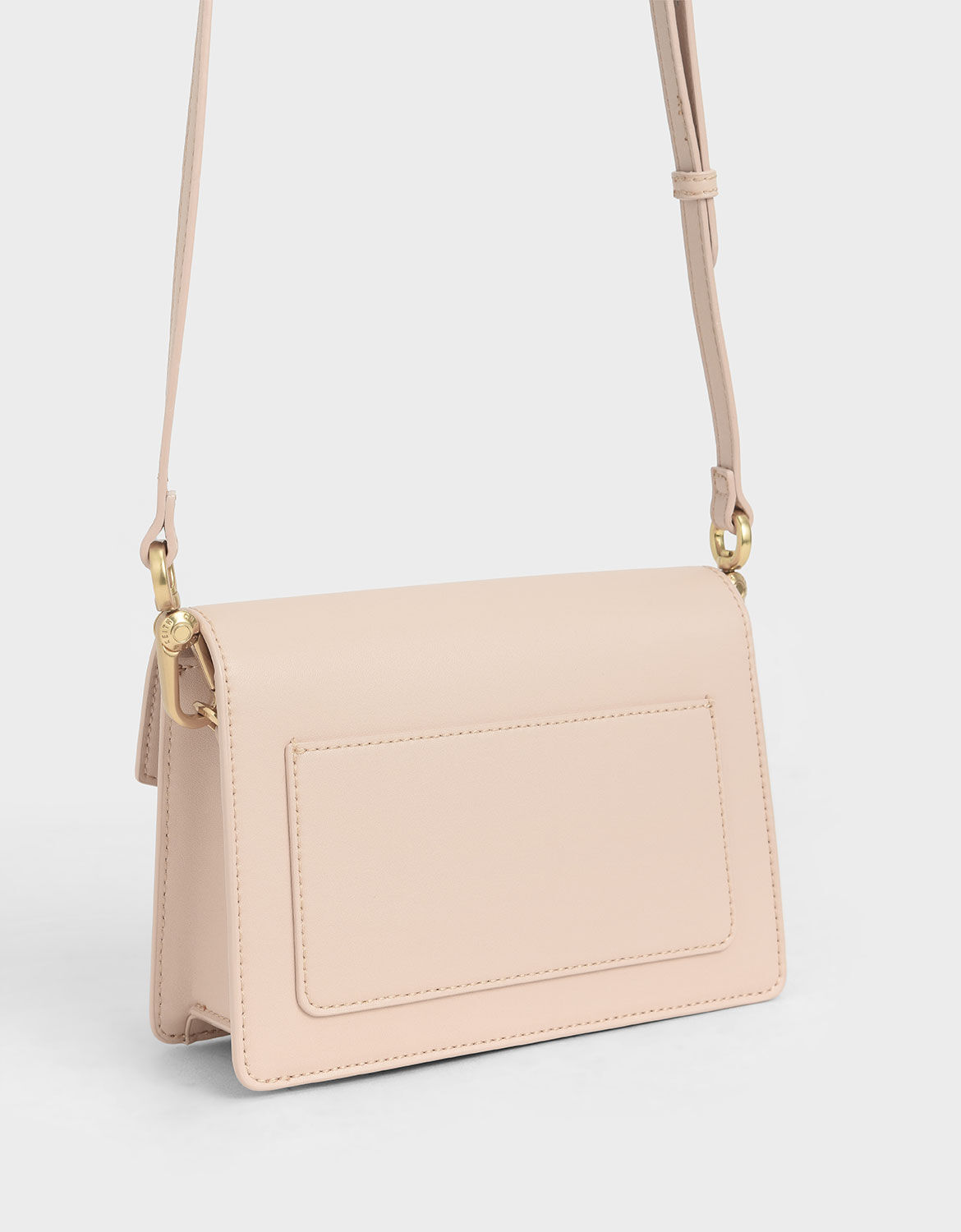 Light Pink Zaina Envelope Crossbody Bag