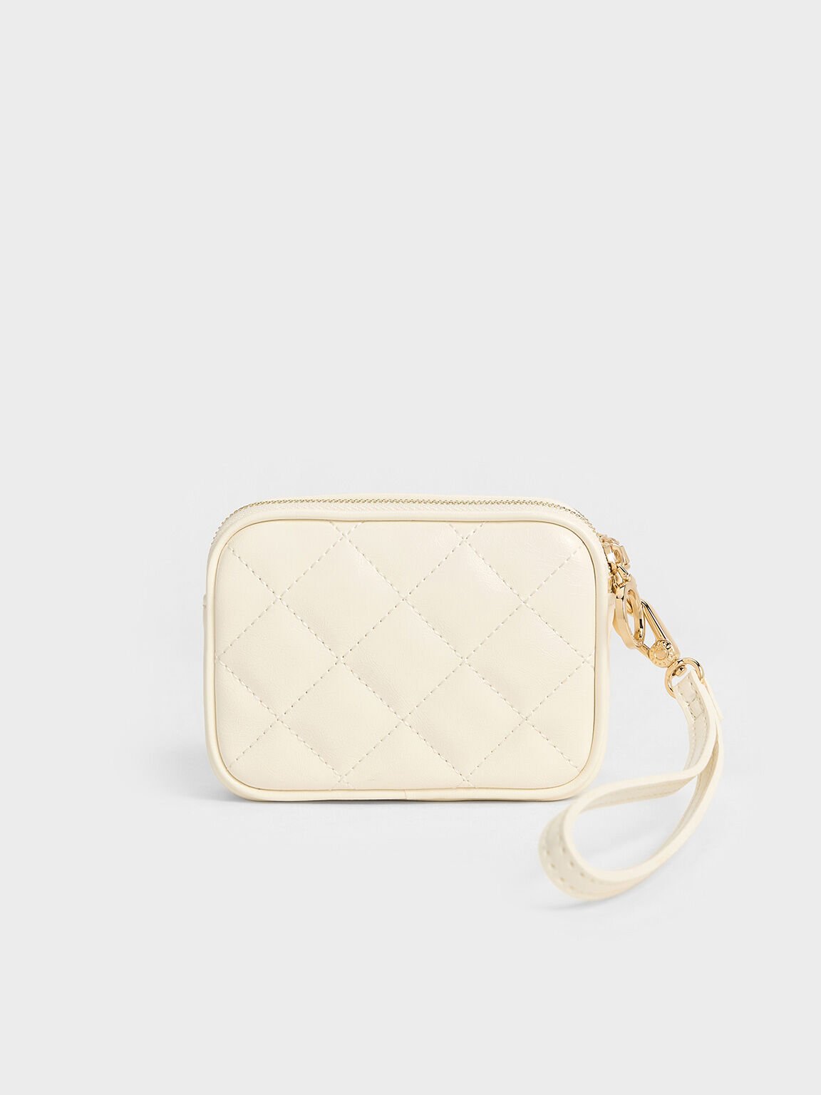 Pochette matelassée Apfra, Crème, hi-res