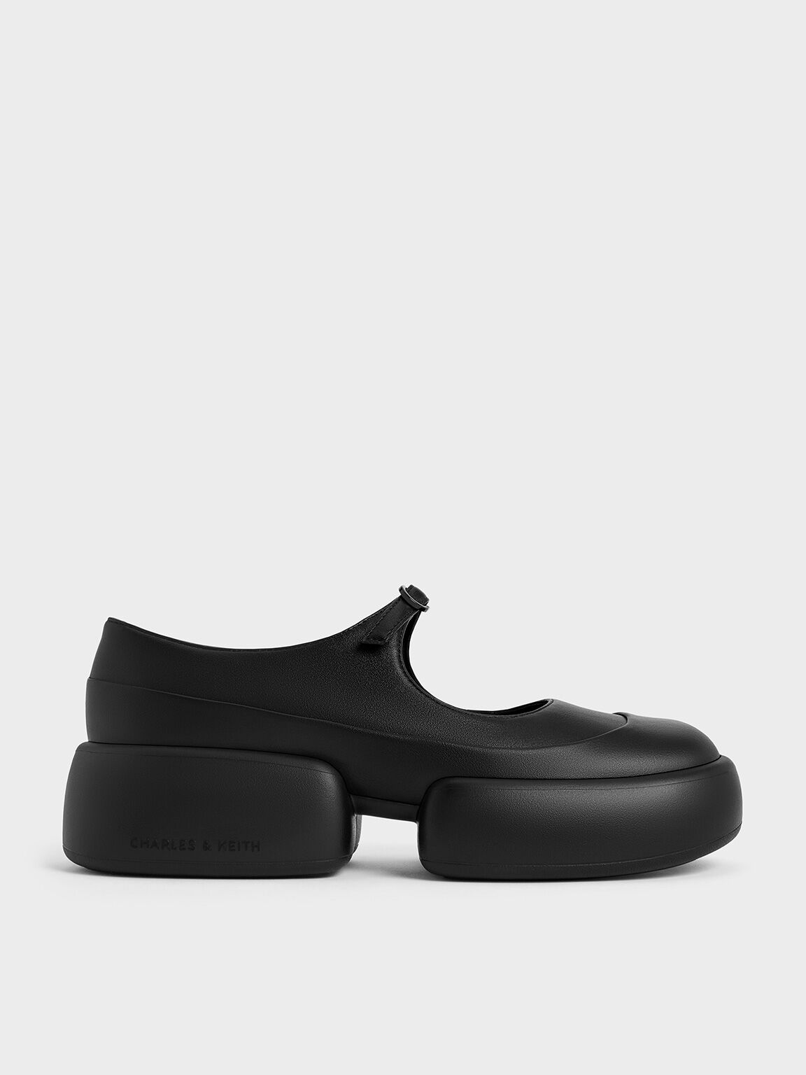 Mary Janes esculturales Jamie de plataforma, Negro, hi-res