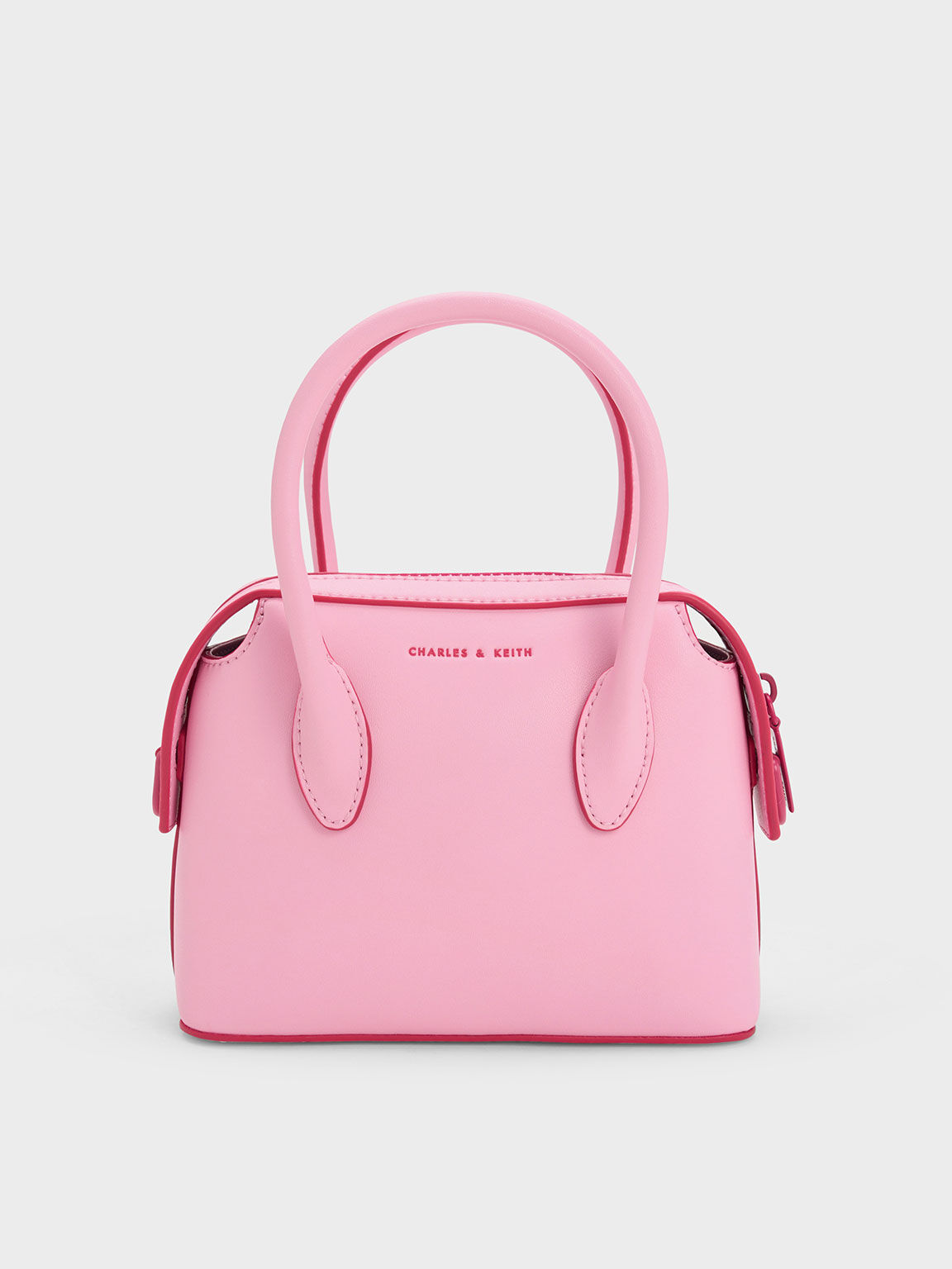 Pink Mini Double Handle Tote Bag - CHARLES & KEITH MT