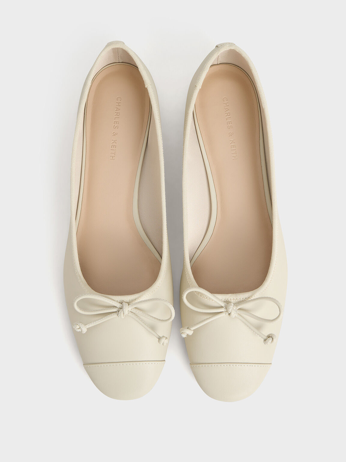 Bow Ballet Flats, Chalk, hi-res