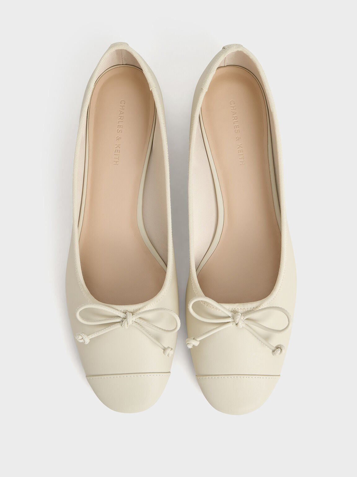 Bow Ballet Flats, Chalk, hi-res