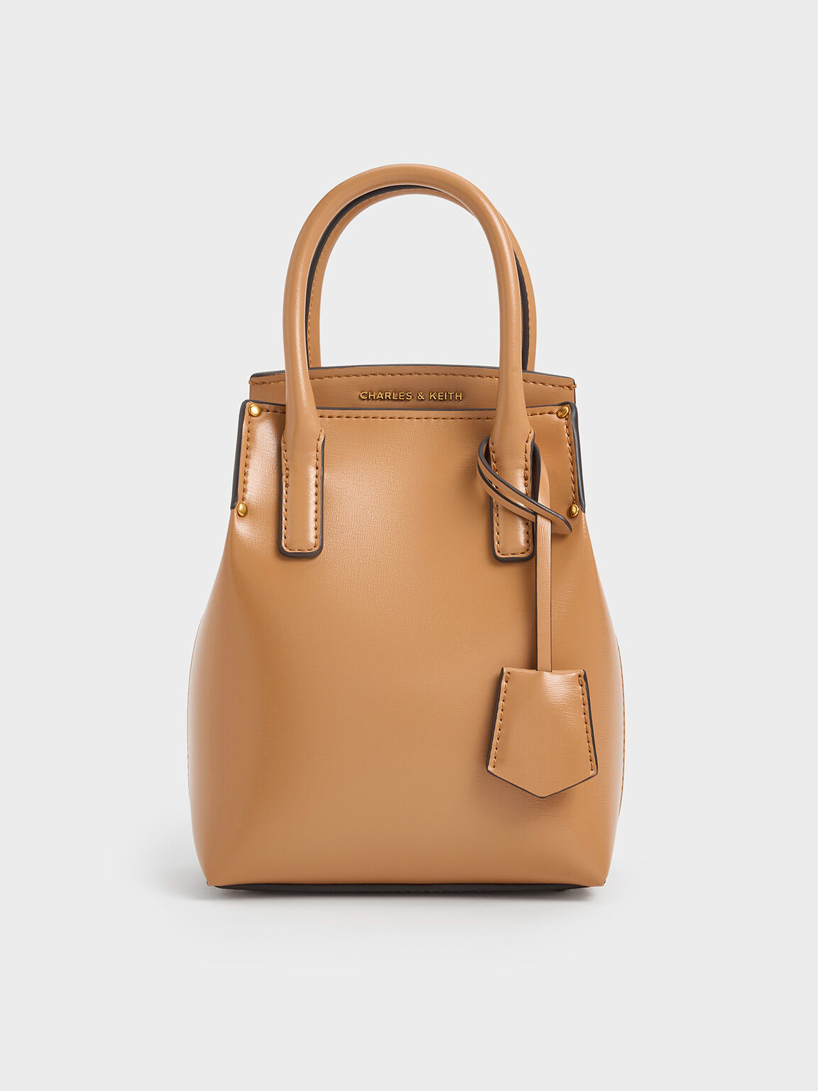 Rene Elongated Top Handle Bag, Toffee, hi-res