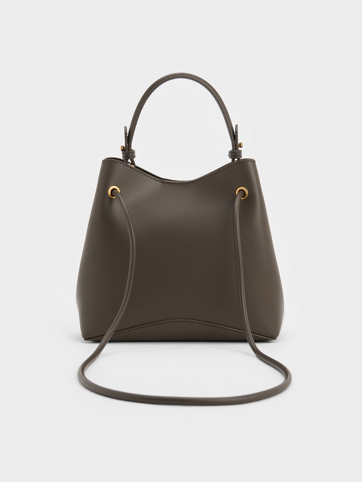 Sybill Geometric Bucket Bag, Dark Moss, hi-res