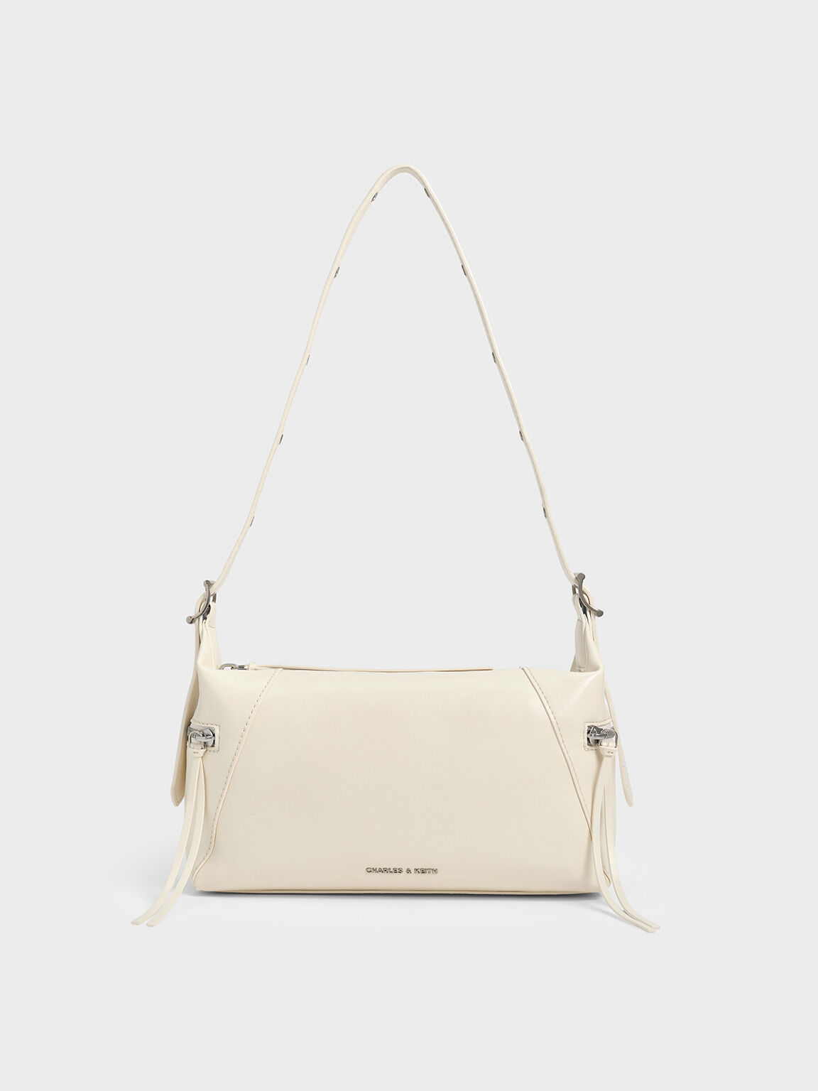 Bolso hobo Xylia, Crema, hi-res