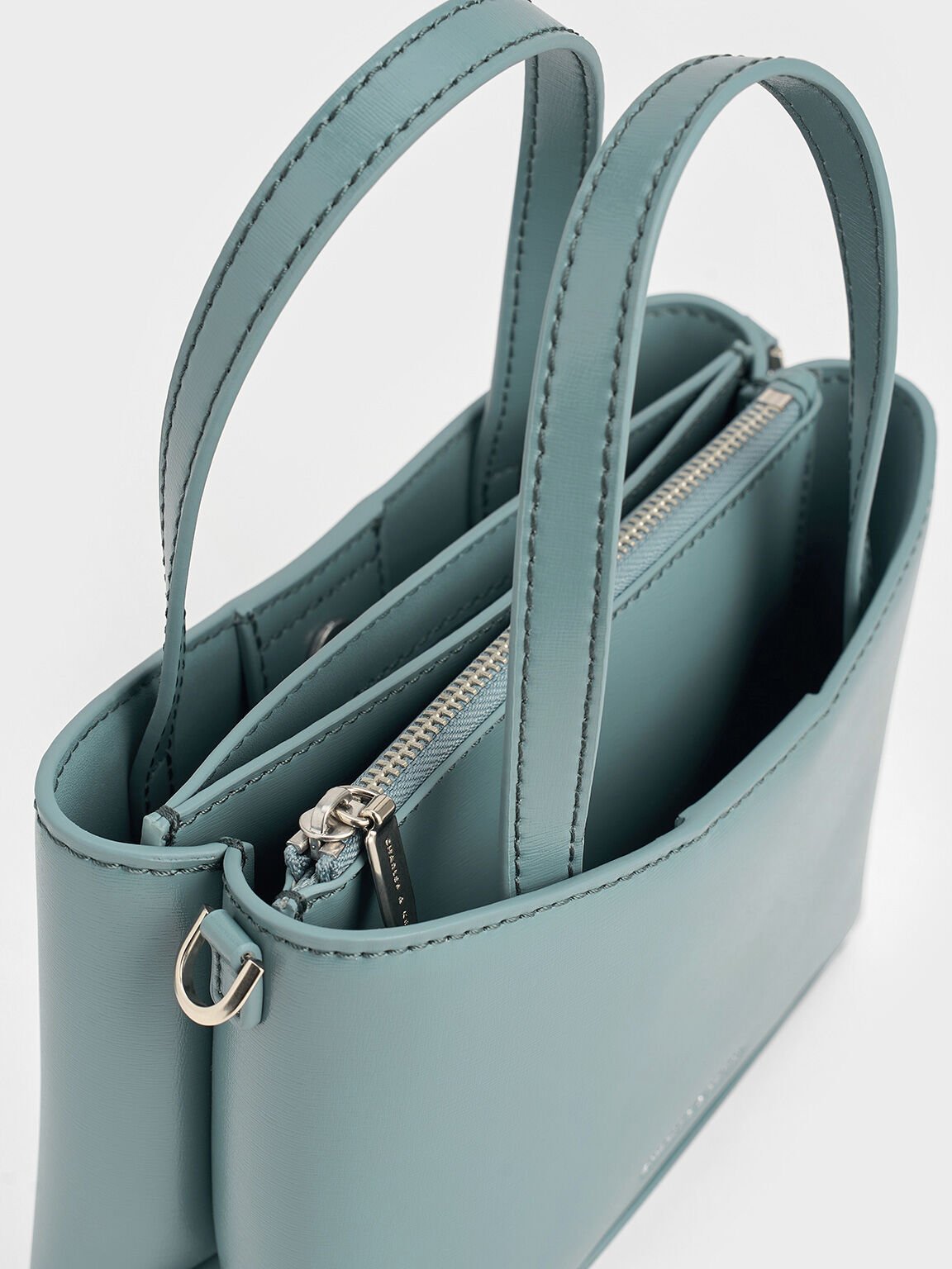 Mini sac cabas Sybill, Bleu Ardoise, hi-res