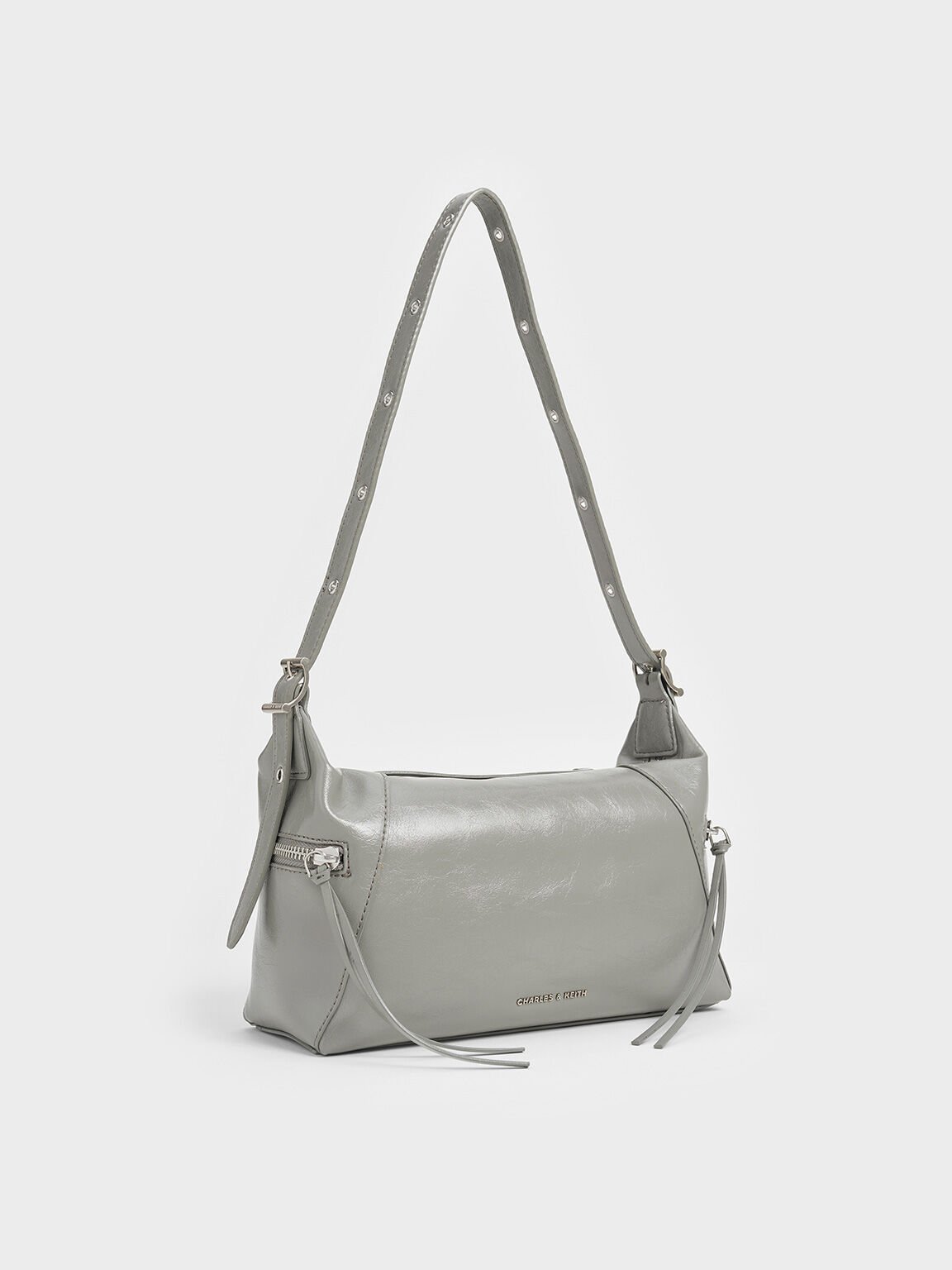 Bolso de hombro Xylia, Gris, hi-res