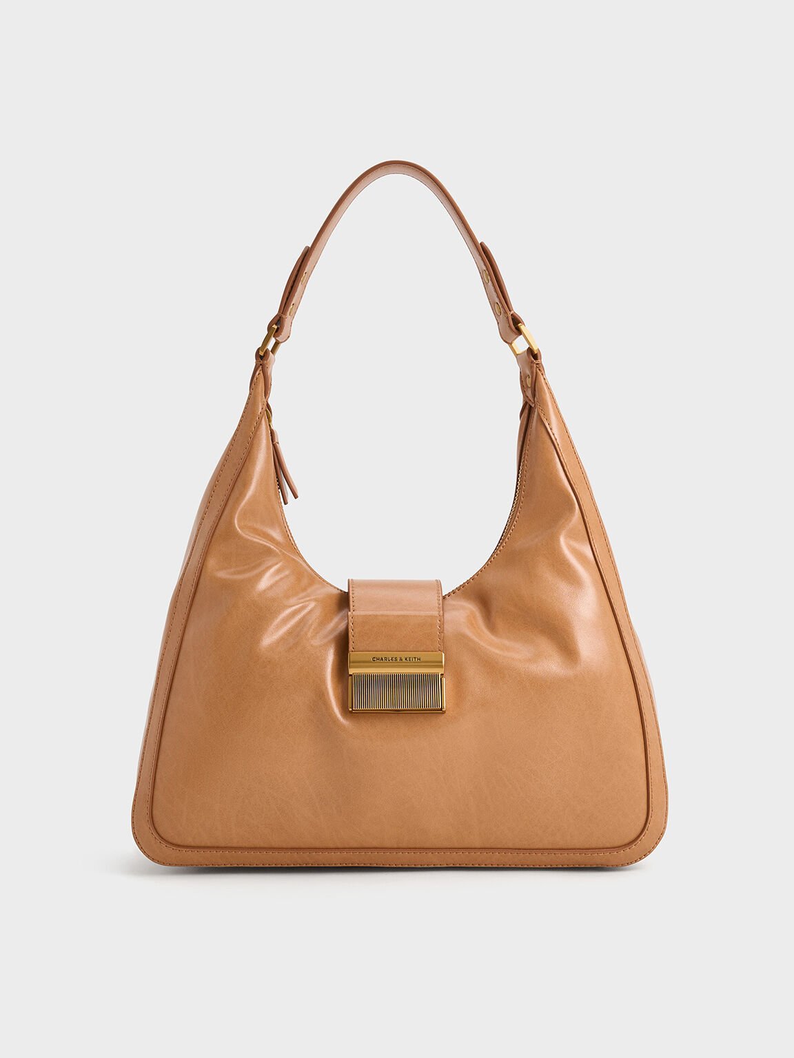 Bolso hobo Charlot, Toffee, hi-res