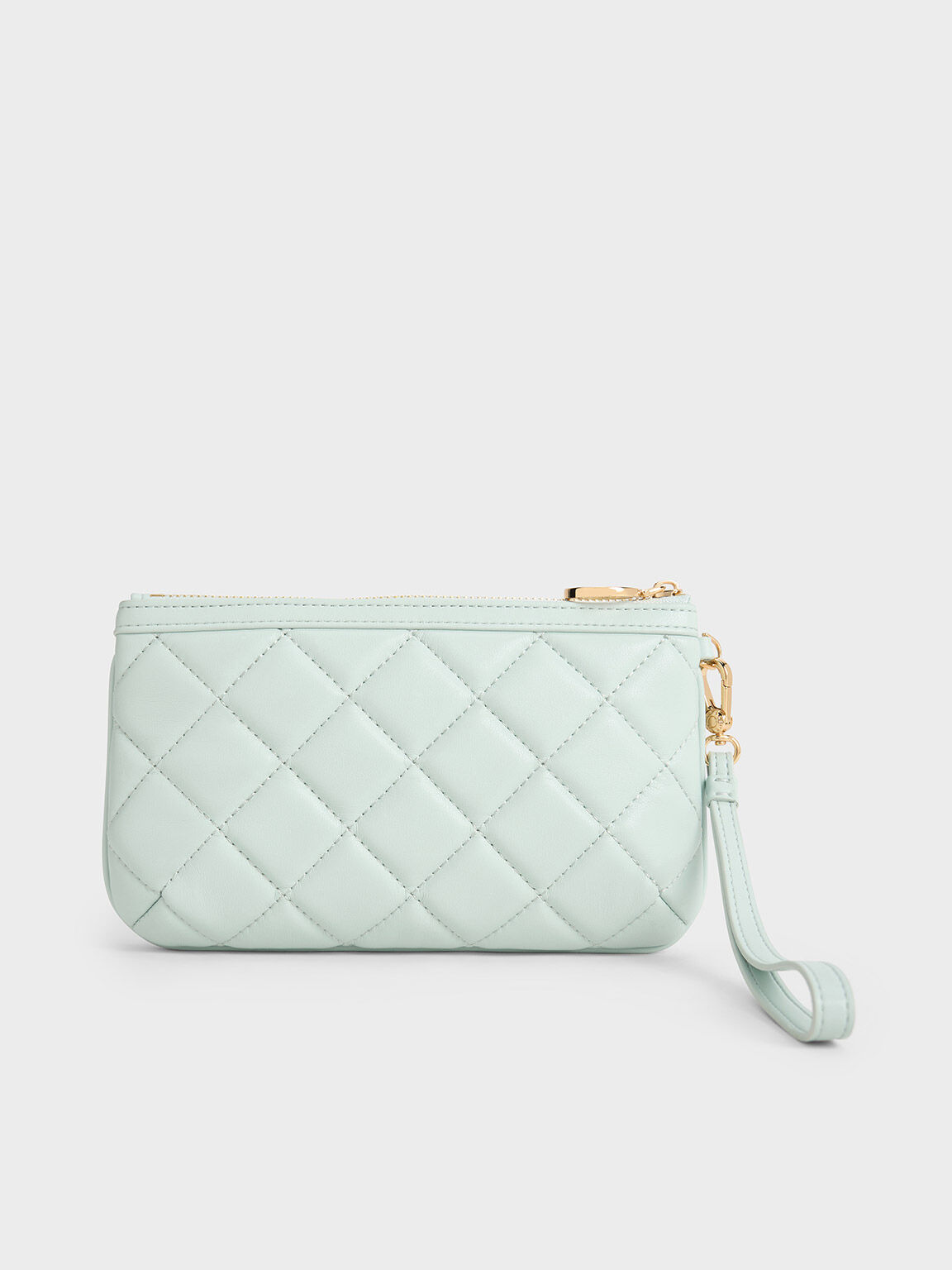 Cressida Quilted Wristlet, Sage Green, hi-res