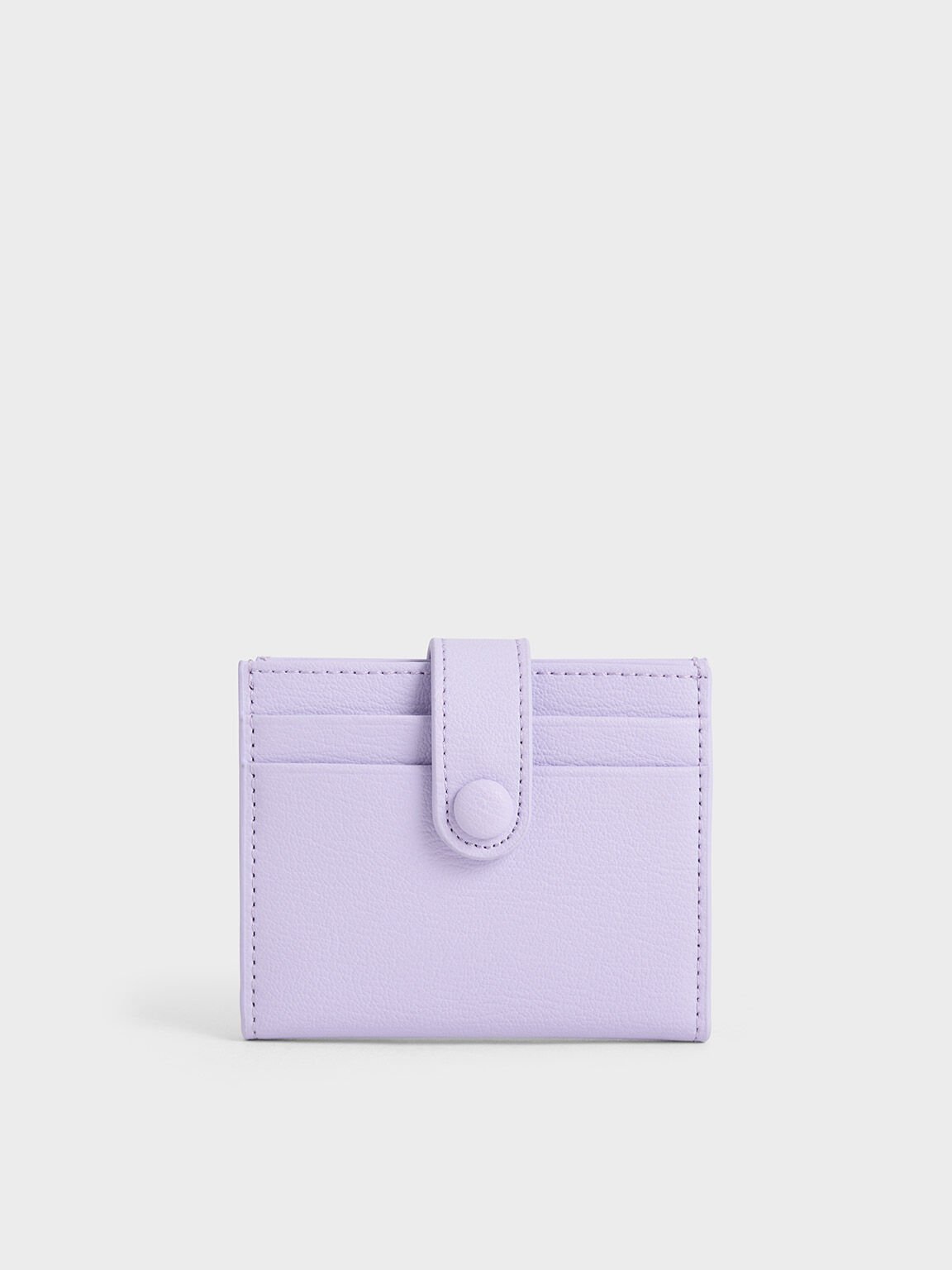 Snap Button Card Holder, Lilac, hi-res