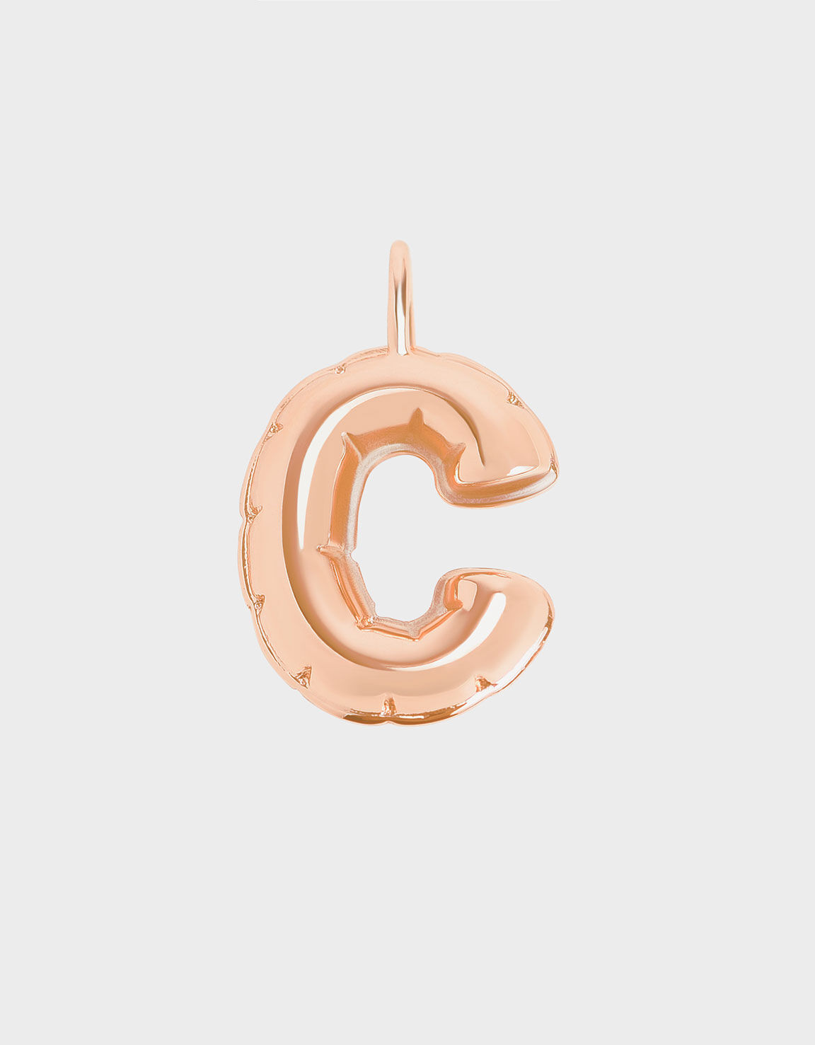Alphabet 'C' Charm, Rose Gold, hi-res