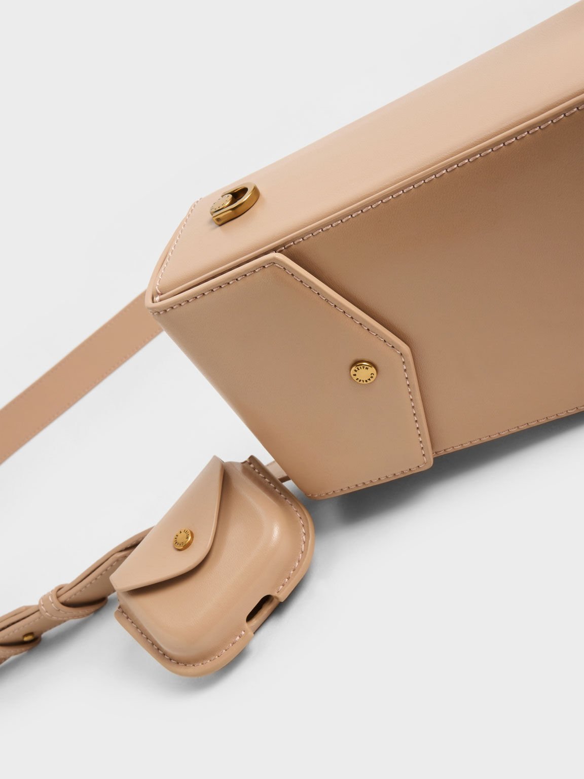 Elongated Crossbody Bag, Beige, hi-res