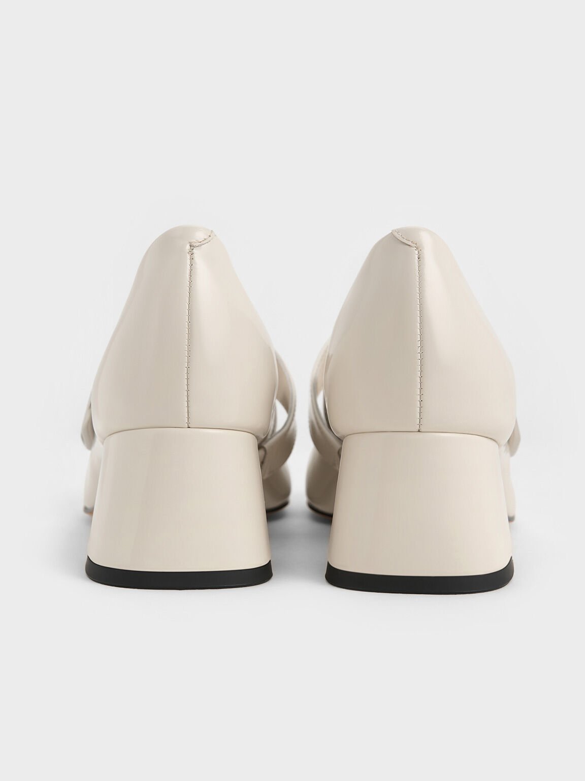 Gabine Leather Mary Jane Pumps, White, hi-res