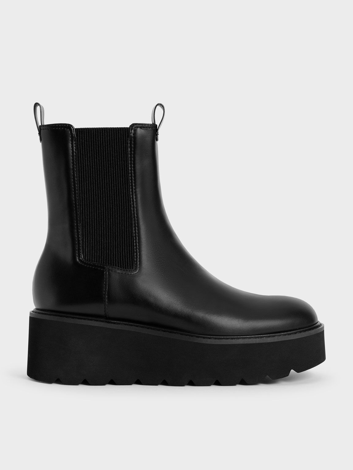 Black Platform Chelsea Boots - & KEITH