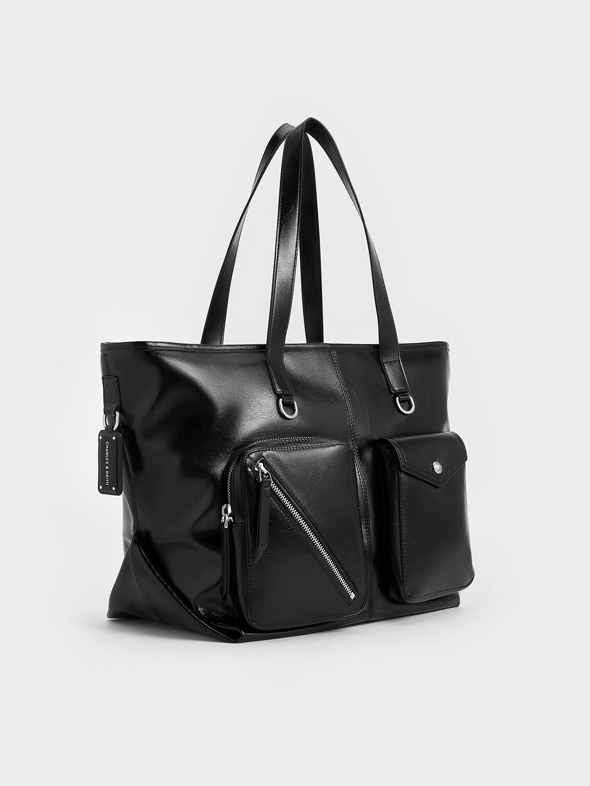 Bolso tote Thora con múltiples bolsillos, Noir, hi-res