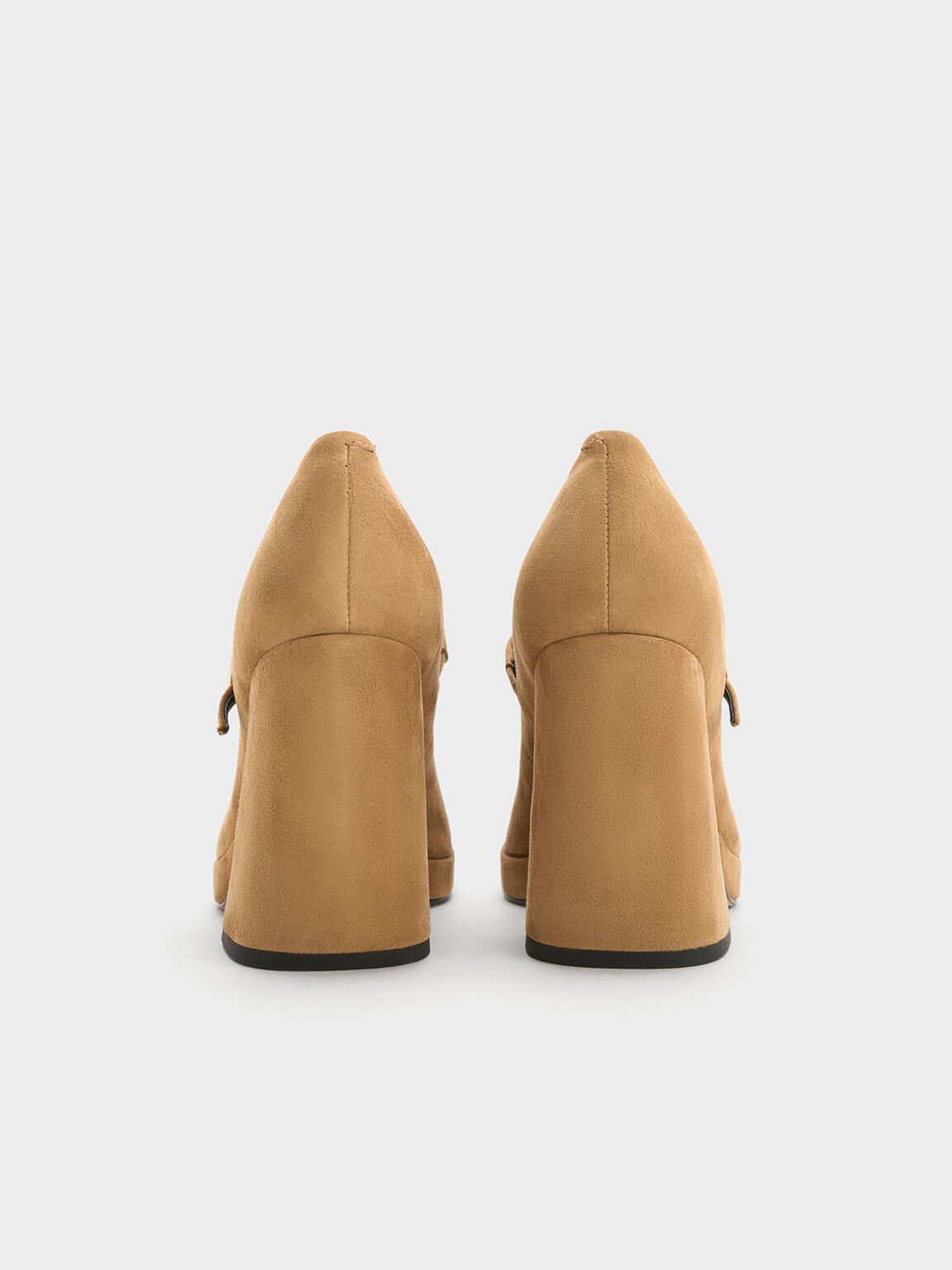 Jyll Suede Platform Mary Janes, Caramel, hi-res