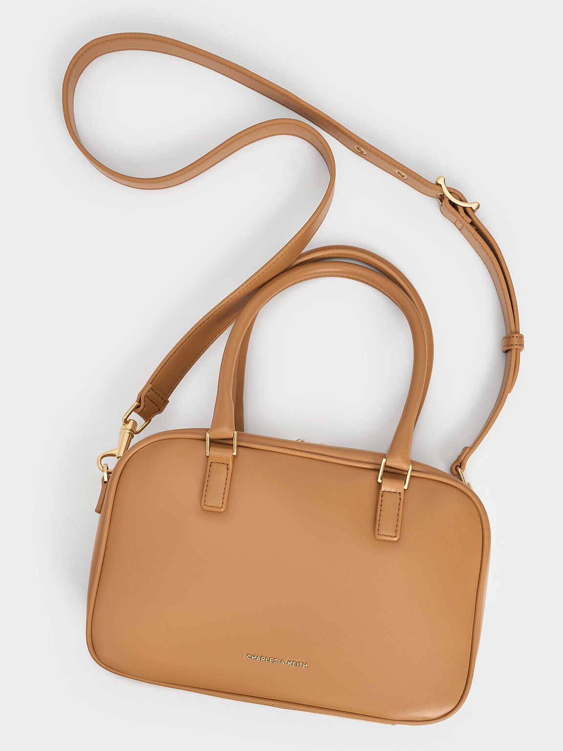 Bolso de bolos texturizado Sianna, Toffee, hi-res