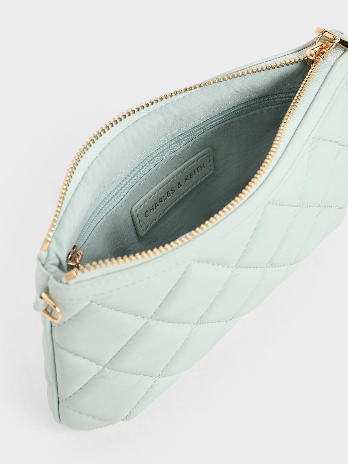 Cressida Quilted Wristlet, Sage Green, hi-res