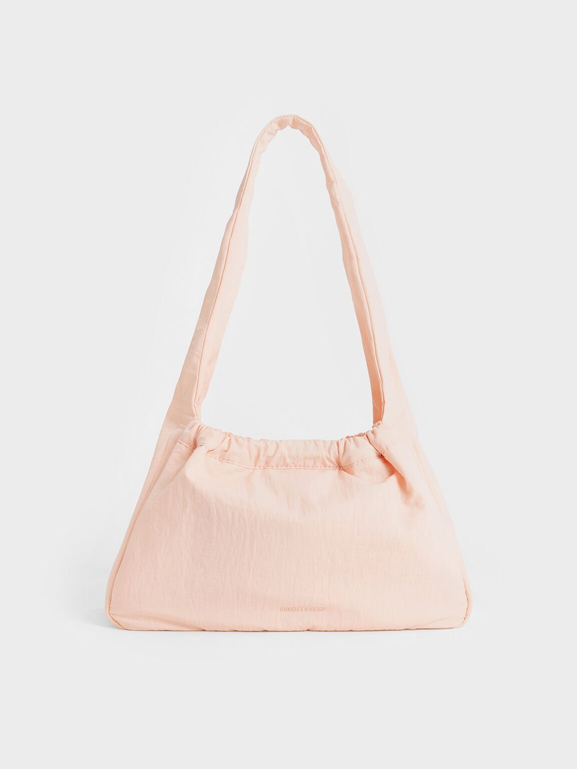 Terra Mesh & Nylon Shoulder Bag, Light Pink, hi-res
