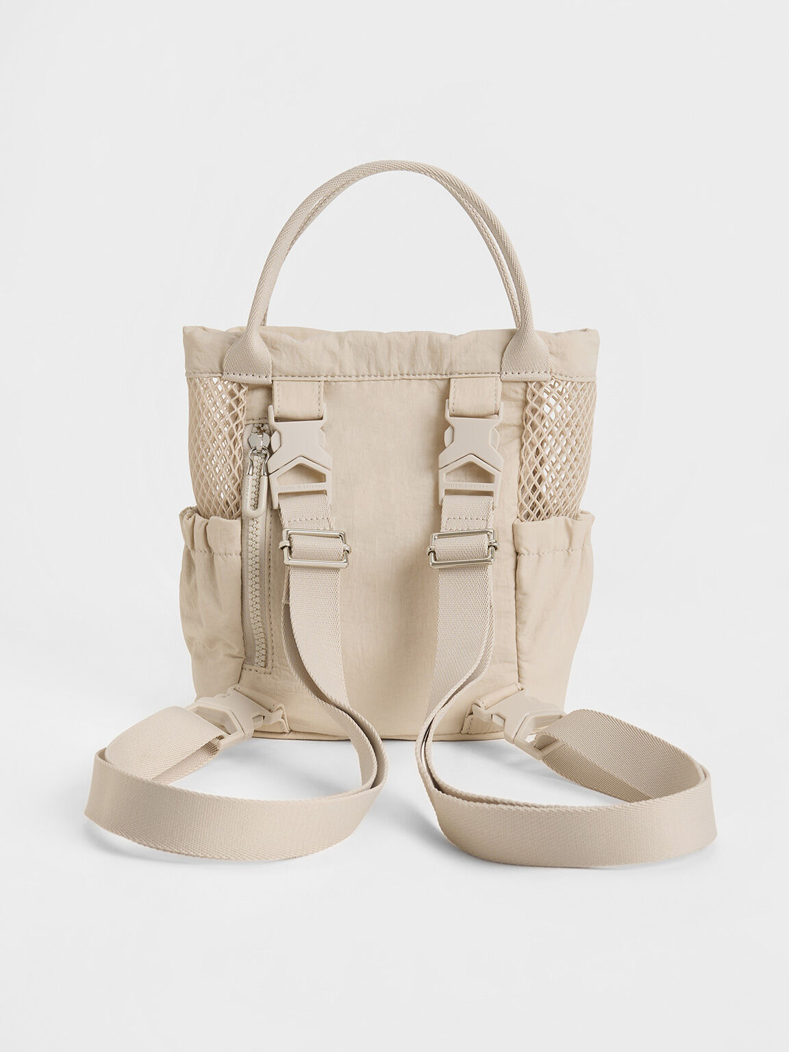Terra Mesh & Nylon Multi-Way Bag, Oat, hi-res