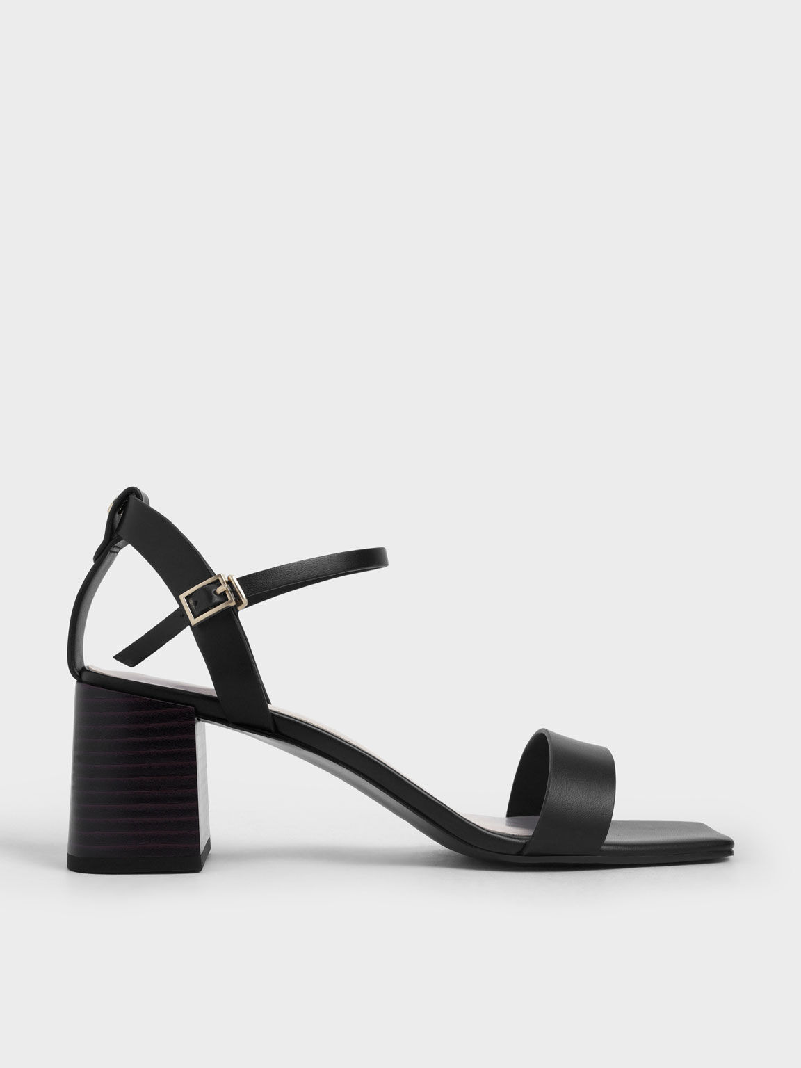 Black Block Heel Strappy Mule Sandal | Black shoes heels, Black block heels,  Strappy mules