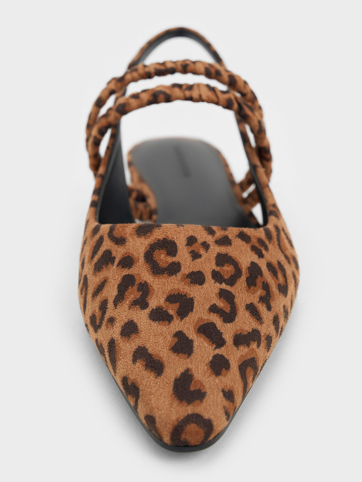 Leopard-Print Ruched-Strap Mary Janes, Animal Print Brown, hi-res