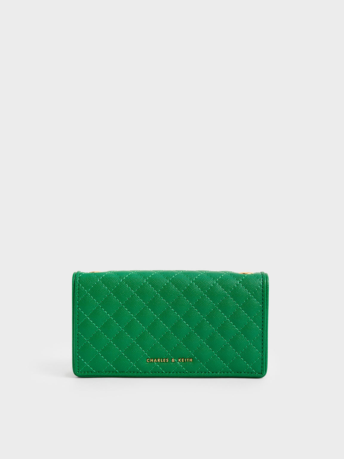 Quilted Pouch, Green, hi-res
