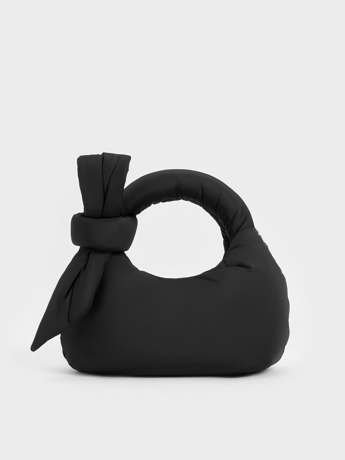 Bolso Delilah de Nylon con lazo acolchado, Noir, hi-res