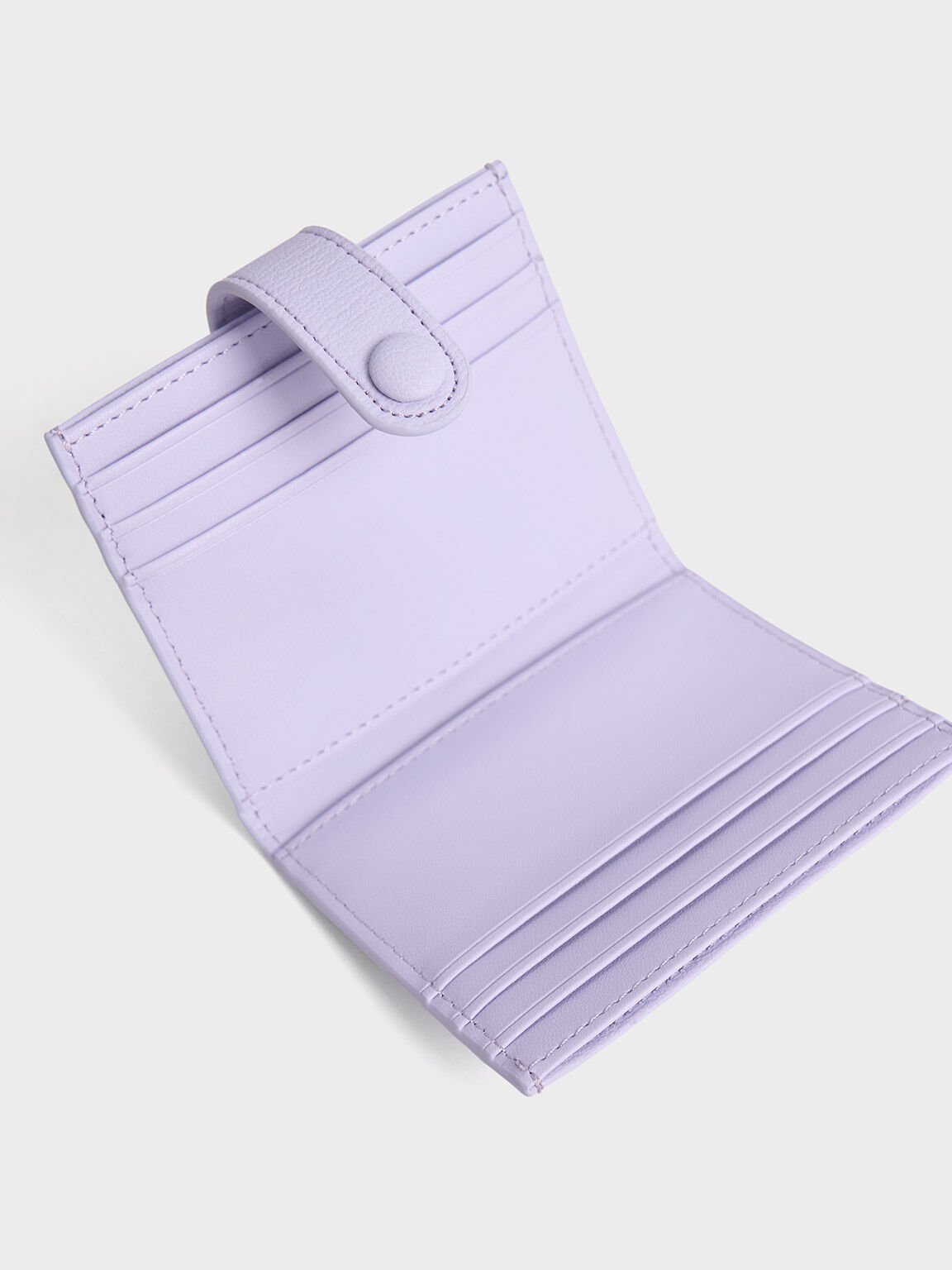 Snap Button Card Holder, Lilac, hi-res