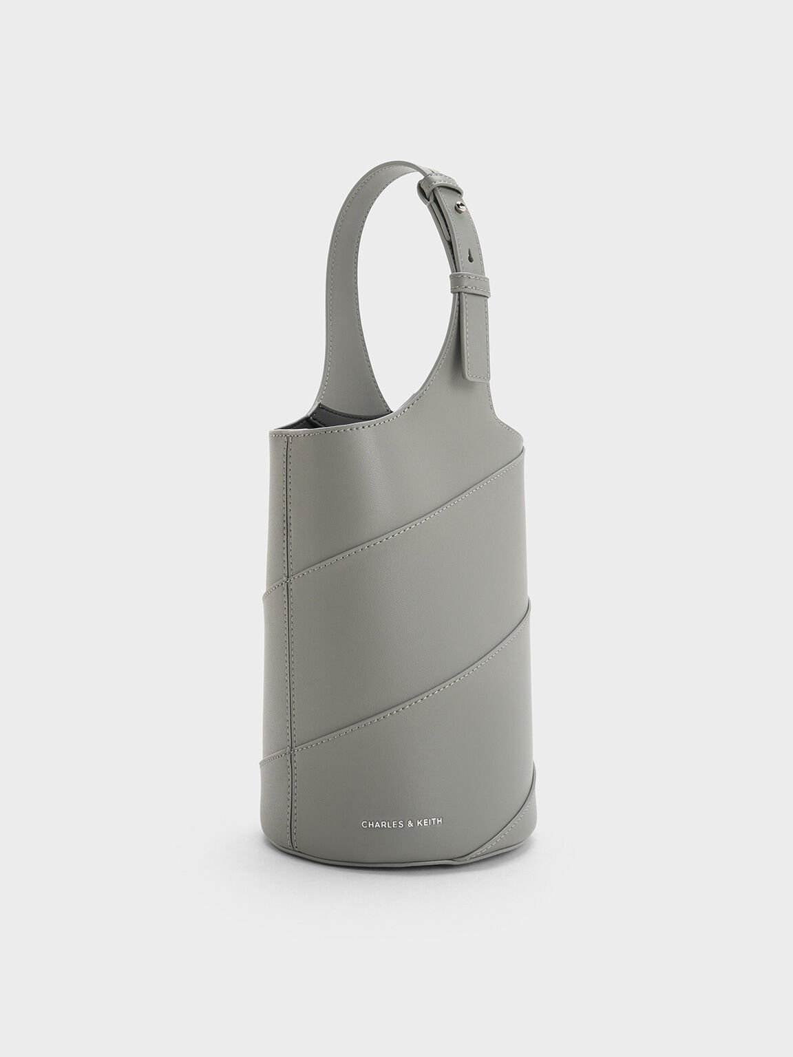 Sac seau cylindrique Trin, Gris, hi-res