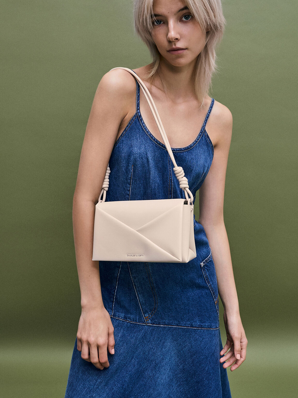 Midori Geometric Shoulder Bag, Oat, hi-res