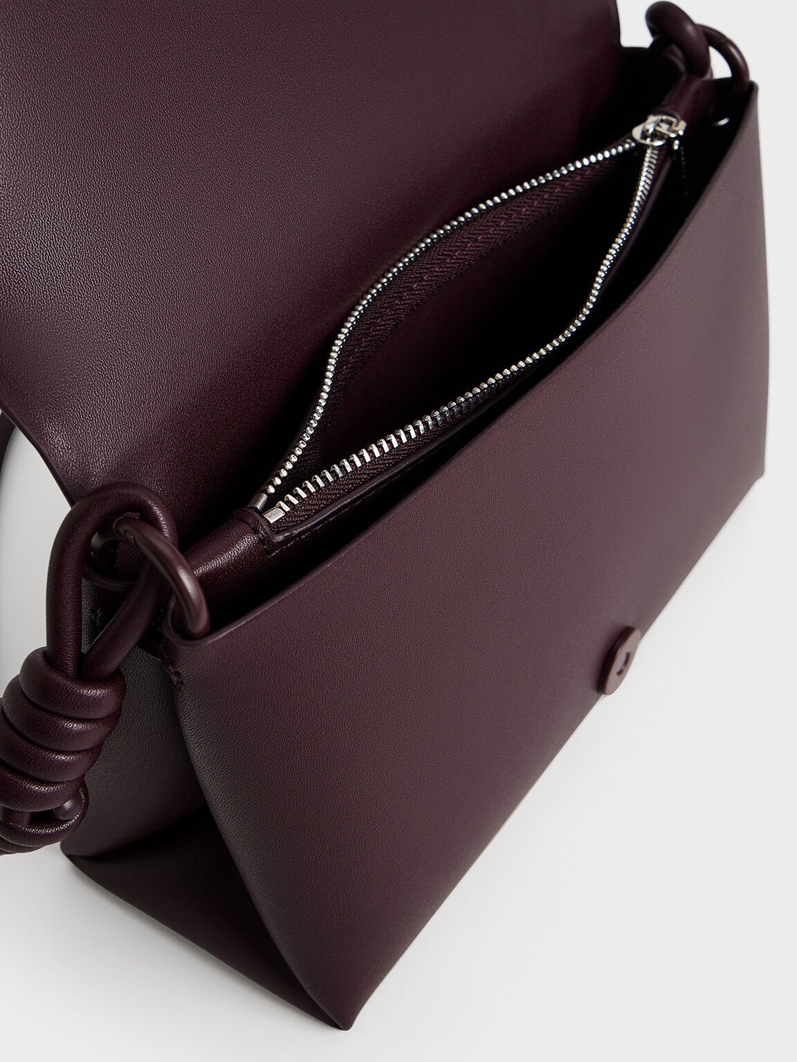 Bolso geométrico Midori, Plum, hi-res