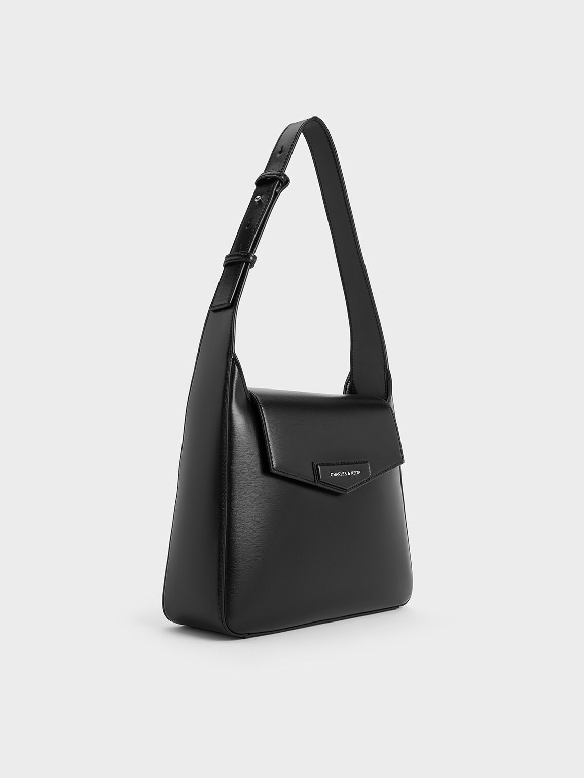 Bolso hobo tipo sobre Adelie, Noir, hi-res