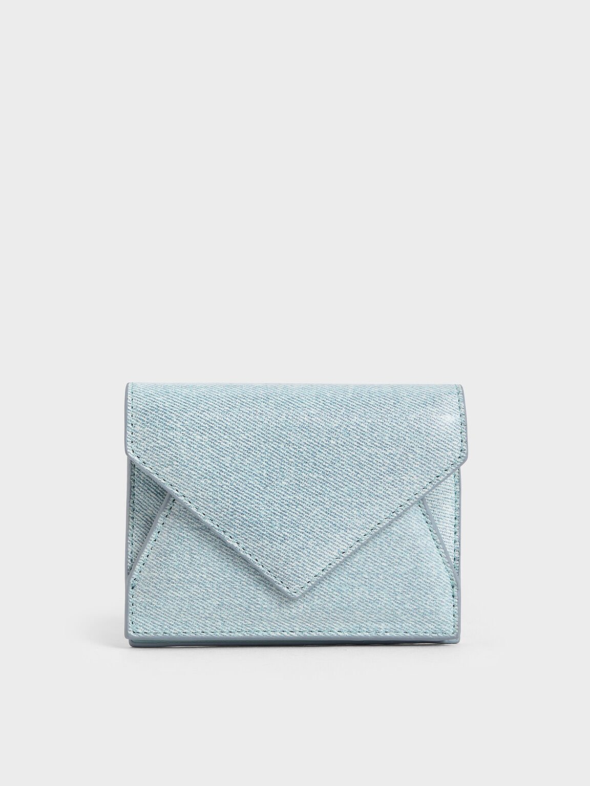 Cartera tipo sobre Bosie de denim, , hi-res