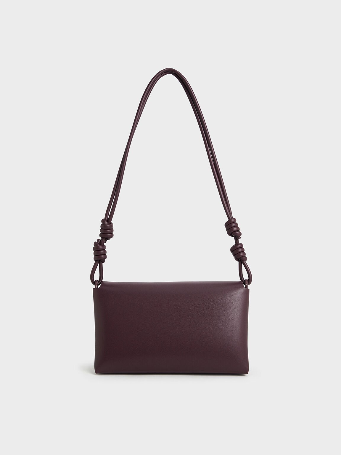 Sac porté épaule géométrique Midori, Plum, hi-res