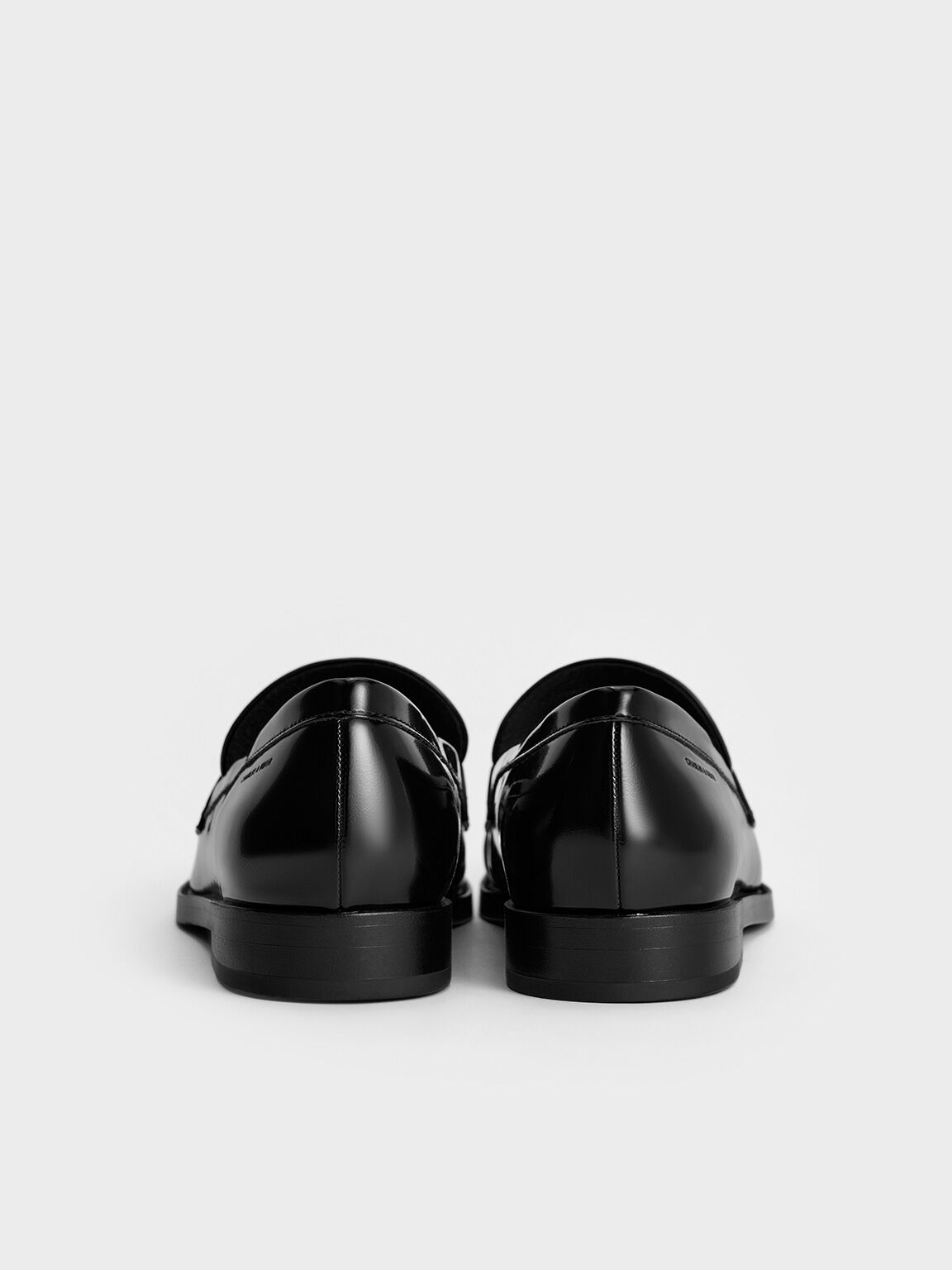 Ruched Penny Loafers, Black Box, hi-res