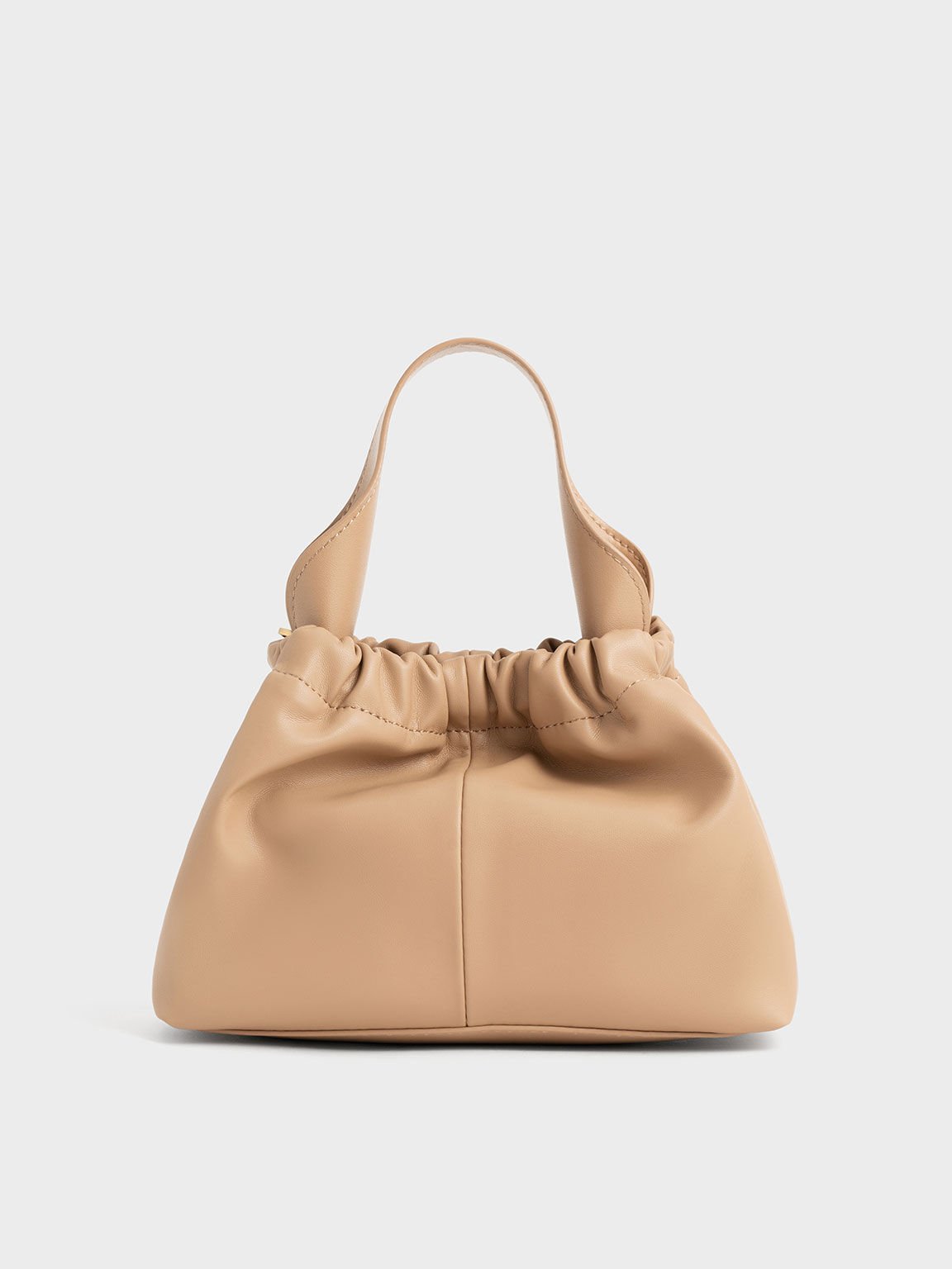 Sac seau froncé Ally, Beige, hi-res