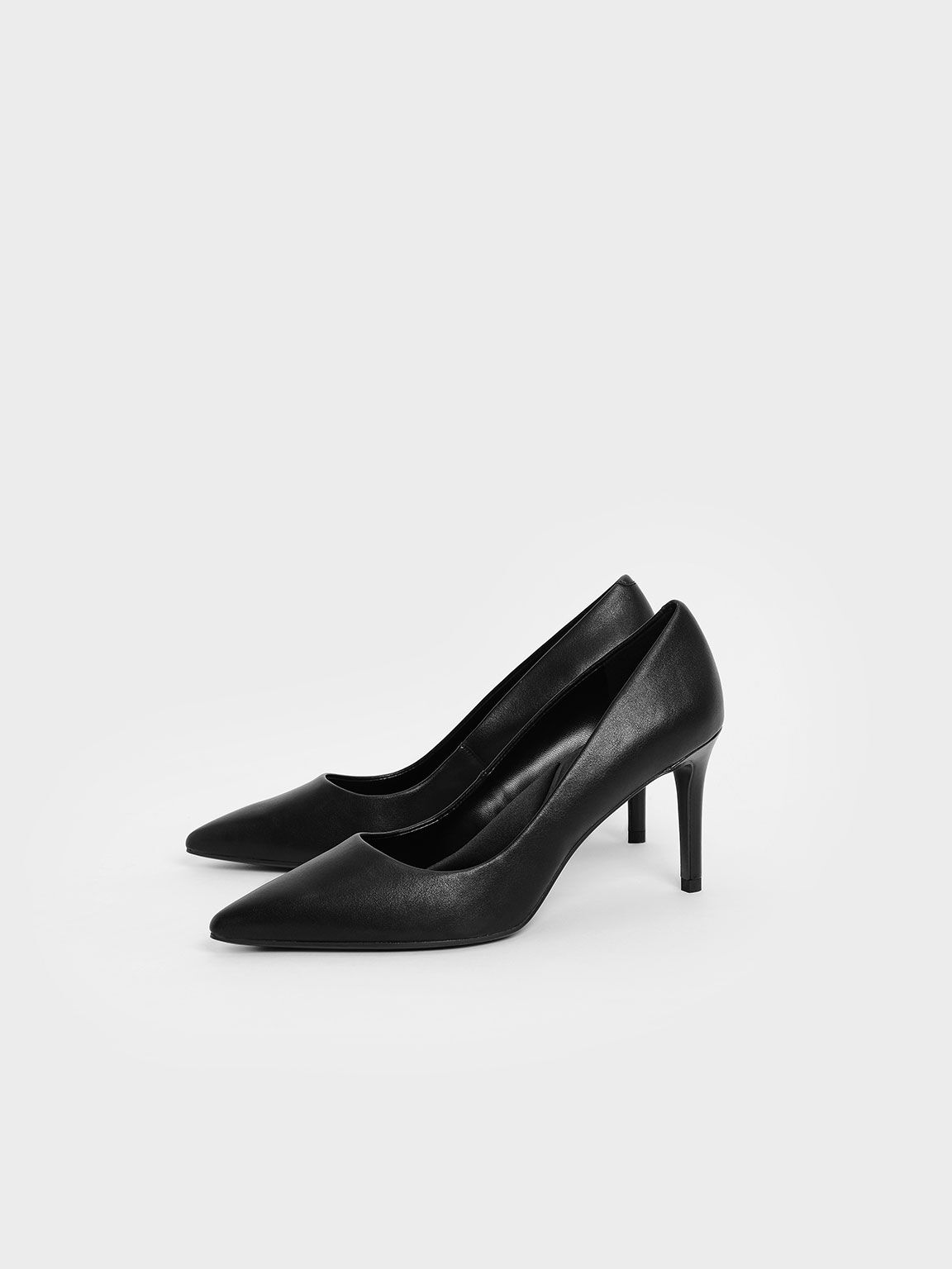 Emmy Pointed-Toe Stiletto Pumps, Black, hi-res